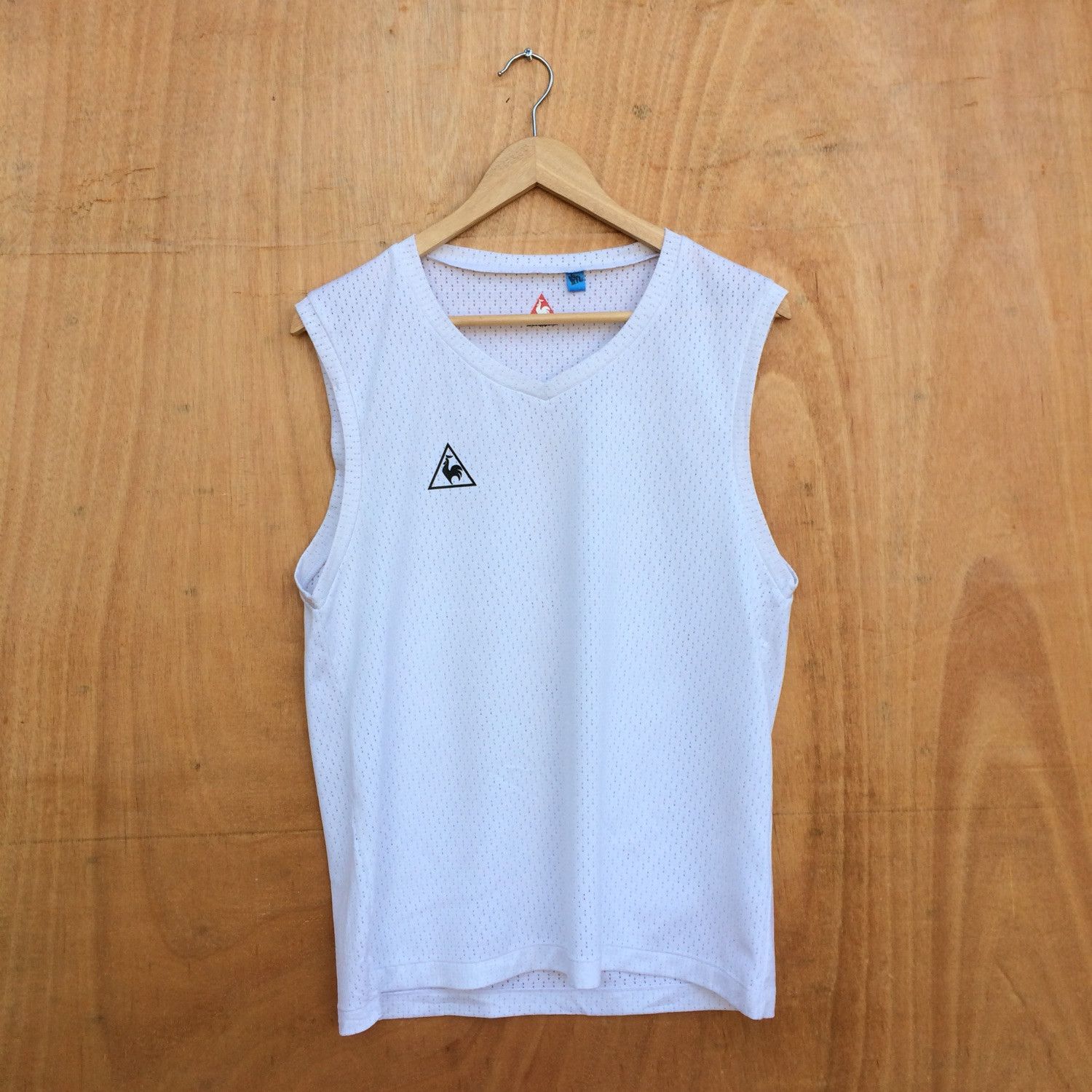 Le Coq Sportif Mesh shirt Small Logo Lecoqsportiz running outdoor shirt Size US M / EU 48-50 / 2 - 1 Thumbnail