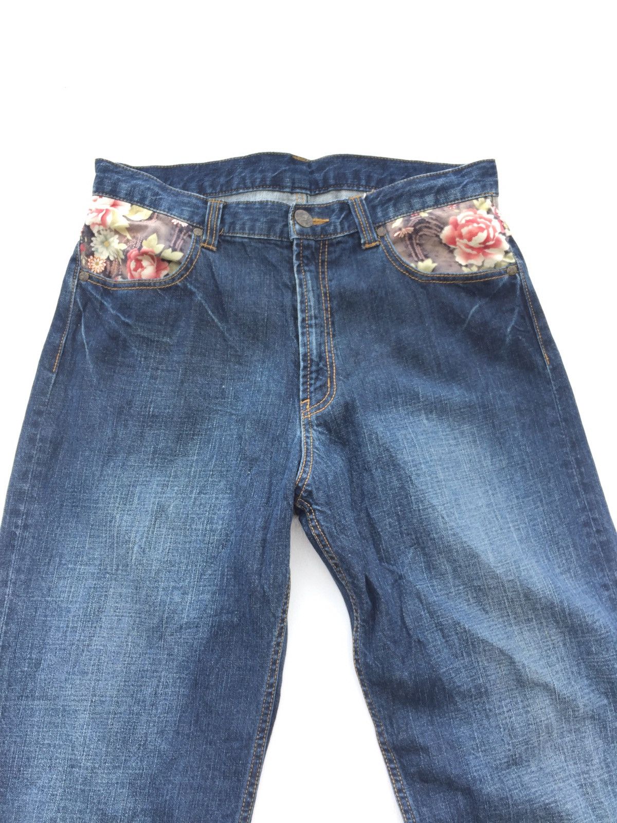 Hysteric Glamour × Japanese Brand × Kapital Baggy Jeans Blue Denim Japan p66 Size US 32 / EU 48 - 3 Thumbnail