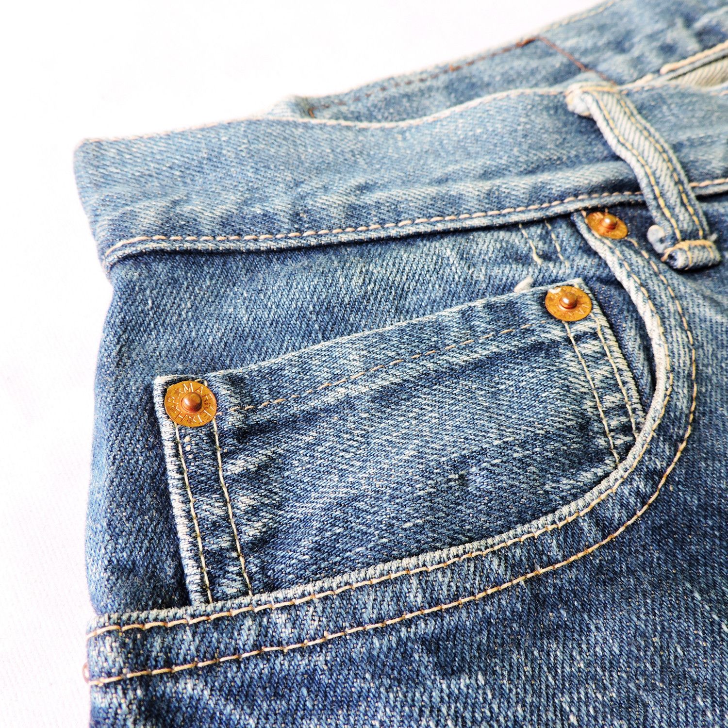 Blue Blue Japan BLUE BLUE JAPAN INDIGO RED SELVEDGE DENIM LONG PANTS Size US 32 / EU 48 - 13 Thumbnail