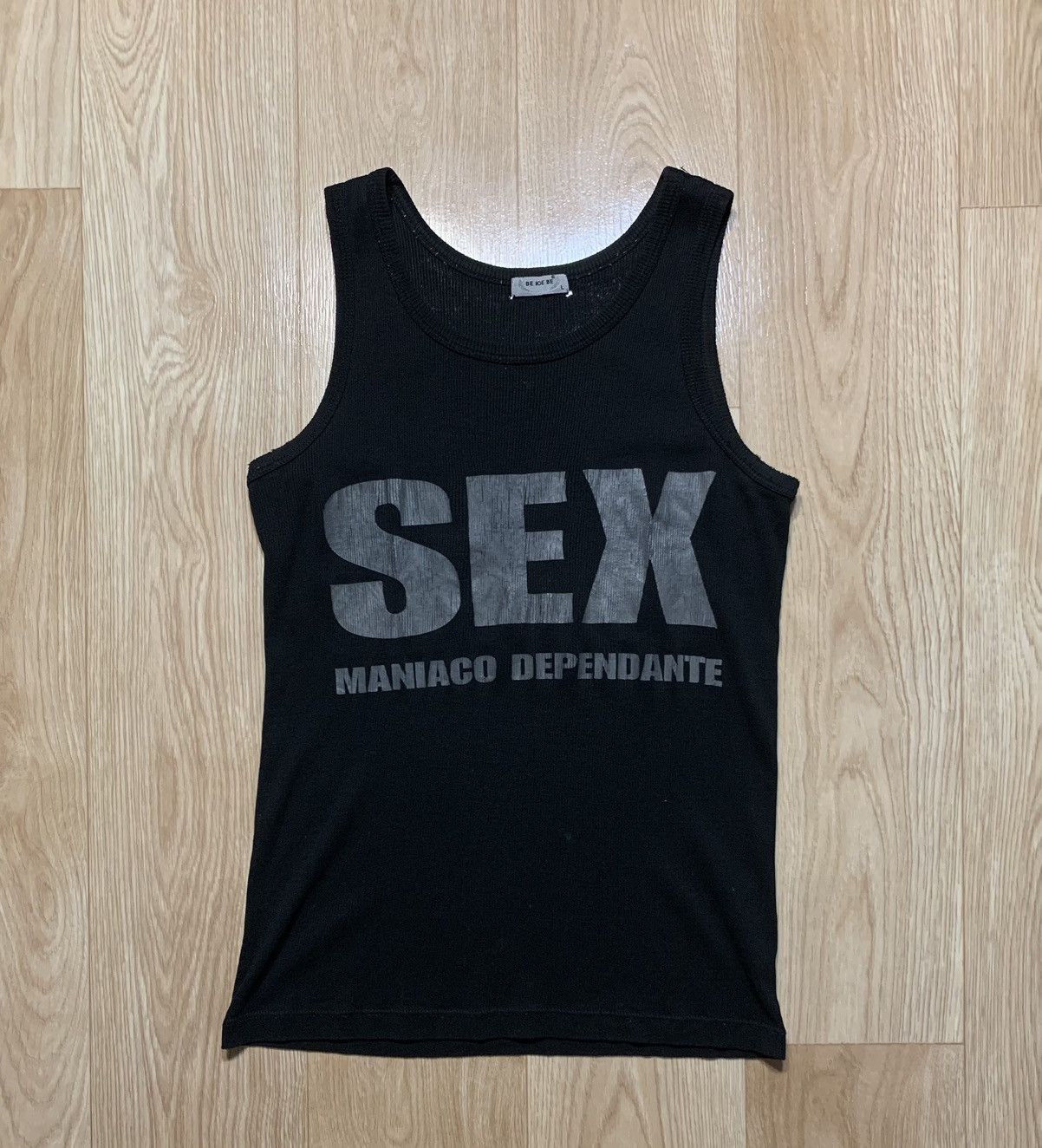 Vintage Vintage SEX MANIACO DEPENDANTE Adult T-Shirt Size US L / EU 52-54 / 3 - 1 Thumbnail