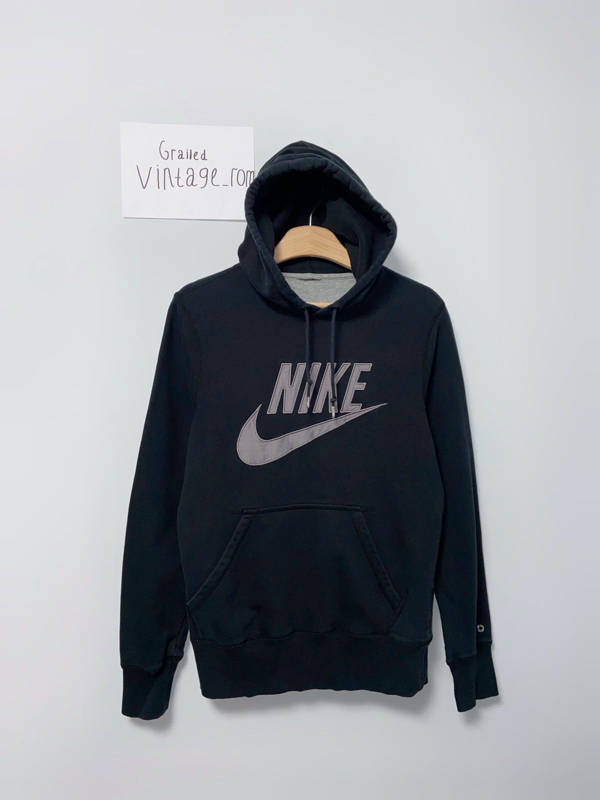 Nike vintage hoodie black big logo