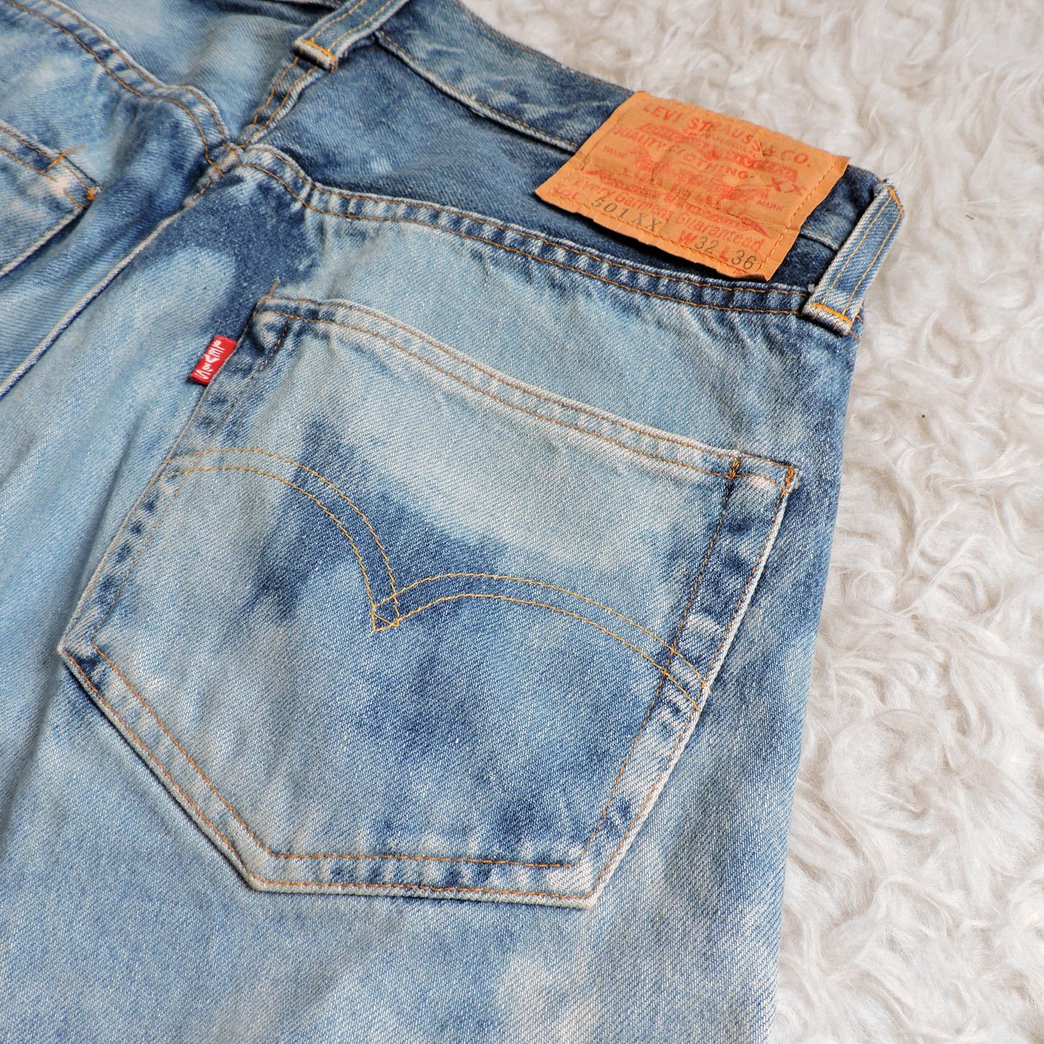 Levi's LEVI'S 501 XX BIG E SELVEDGE WASHED DENIM LONG PANTS Size US 32 / EU 48 - 15 Thumbnail