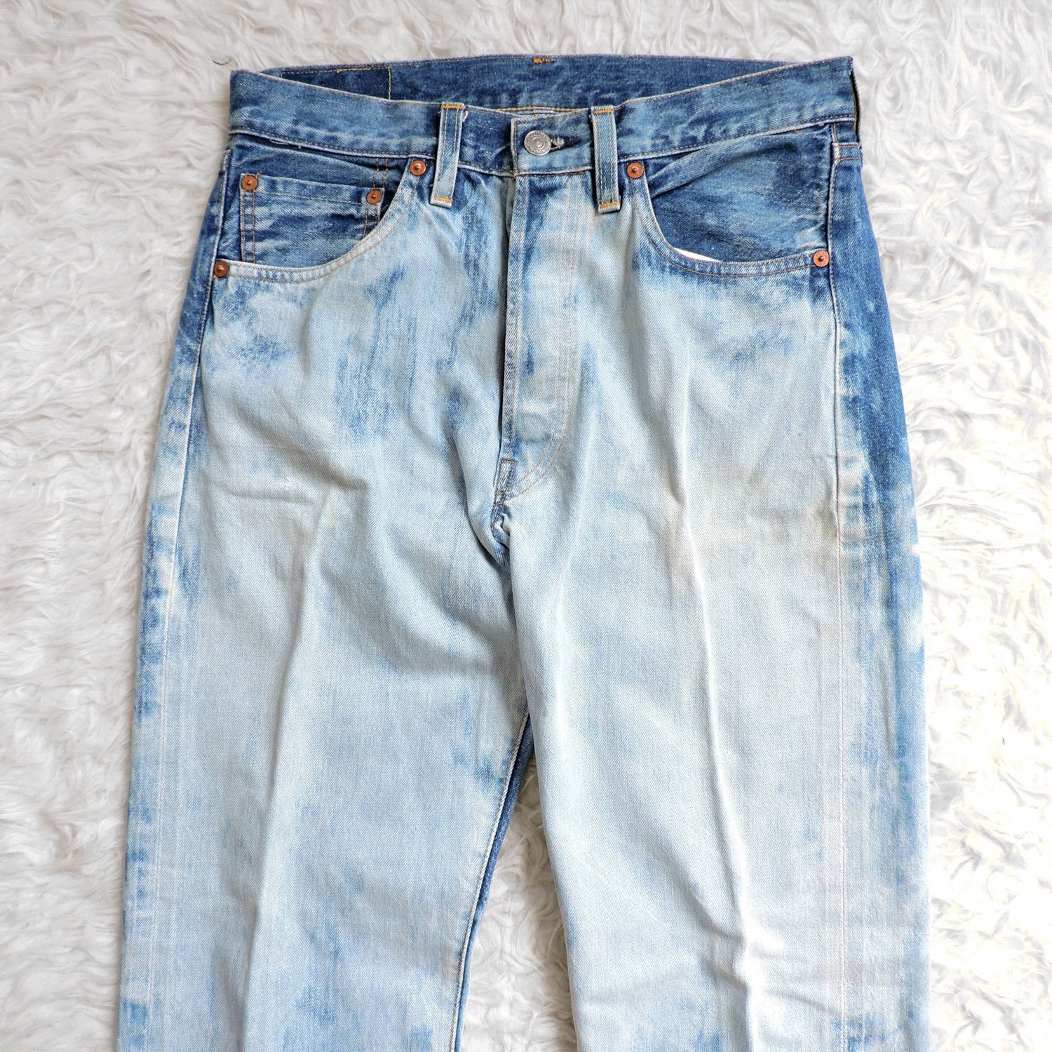 Levi's LEVI'S 501 XX BIG E SELVEDGE WASHED DENIM LONG PANTS Size US 32 / EU 48 - 3 Thumbnail