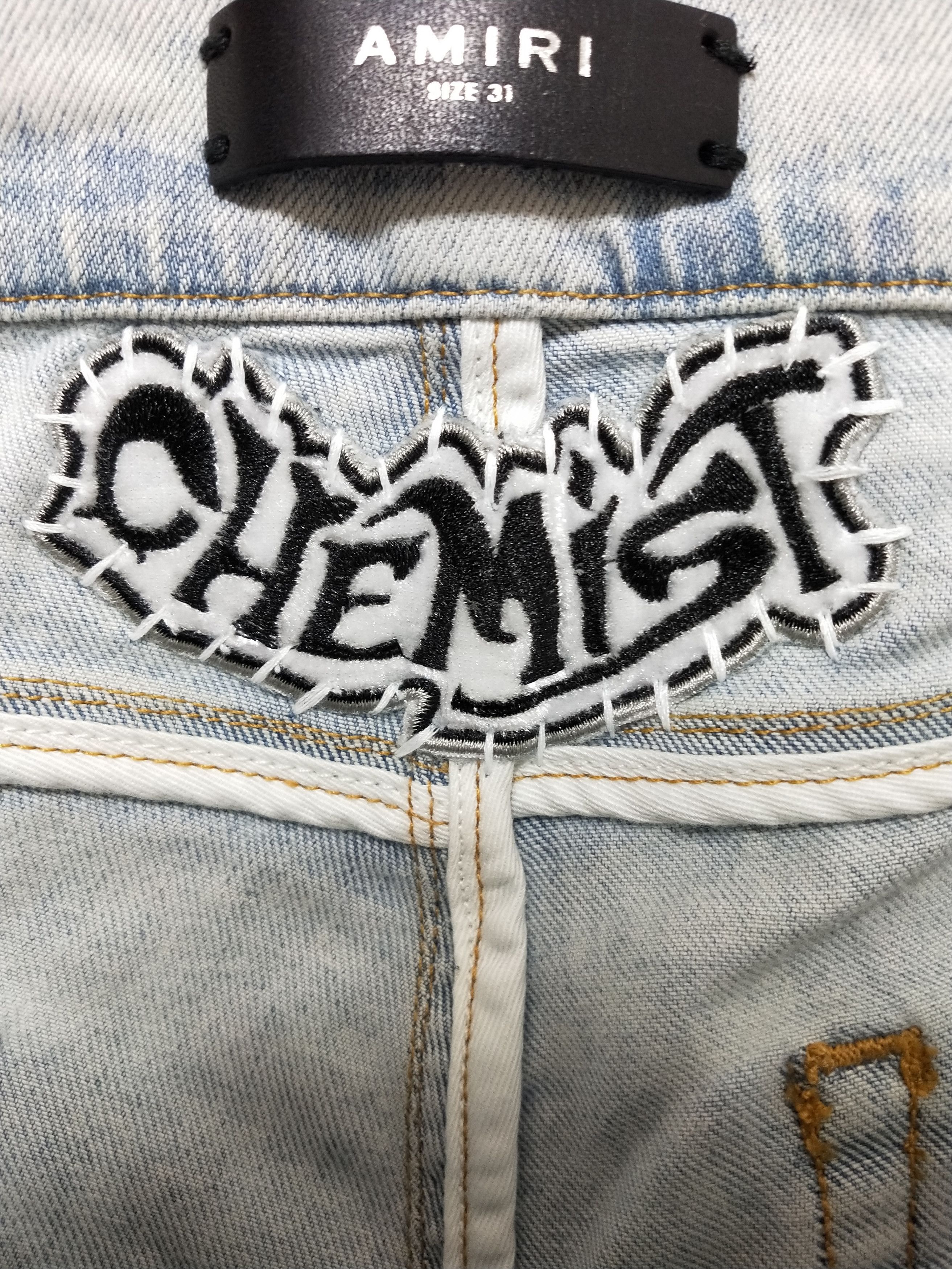 Amiri Chemist Leather Star Jeans Size US 31 - 6 Thumbnail