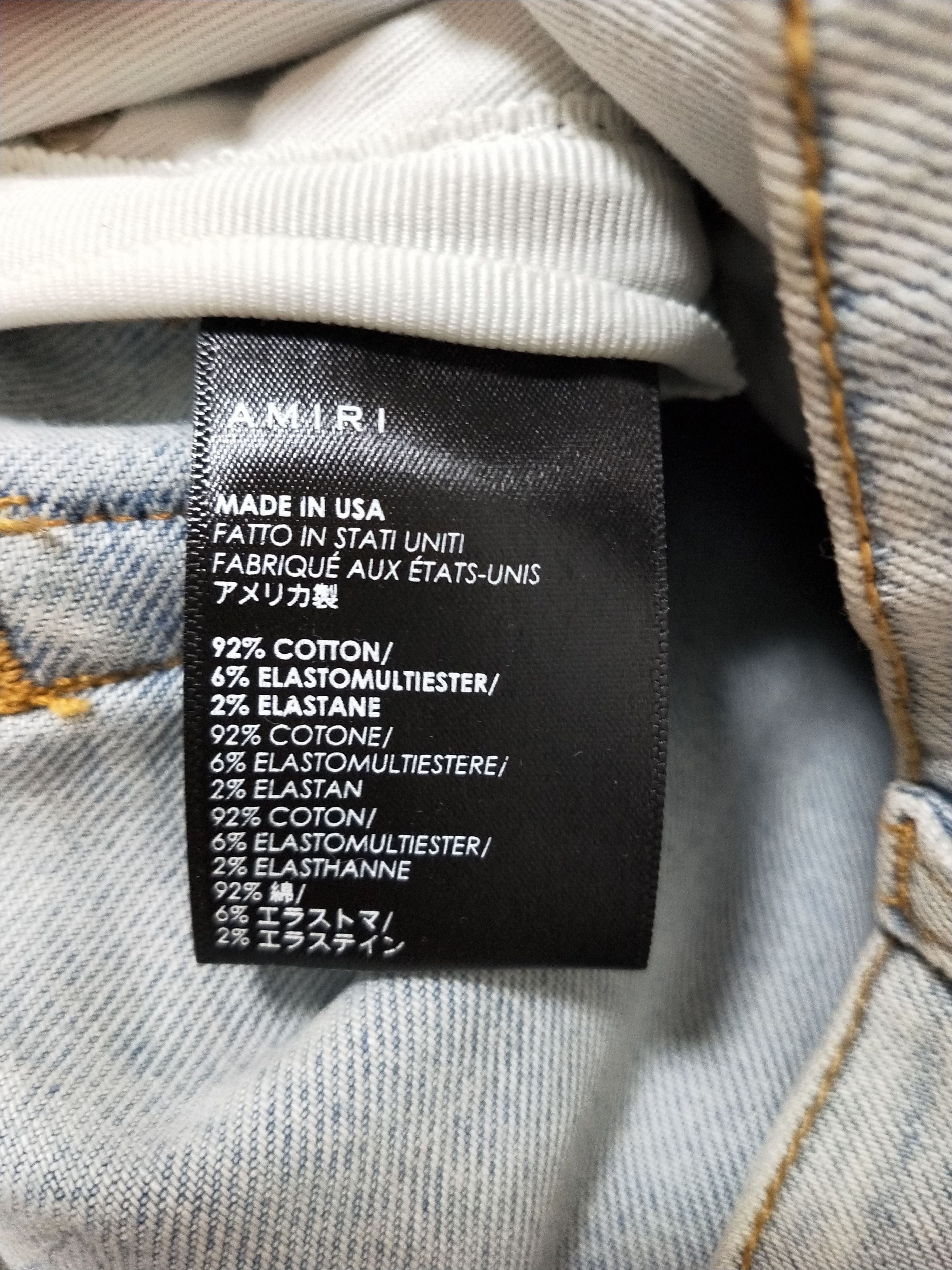 Amiri Chemist Leather Star Jeans Size US 31 - 7 Thumbnail
