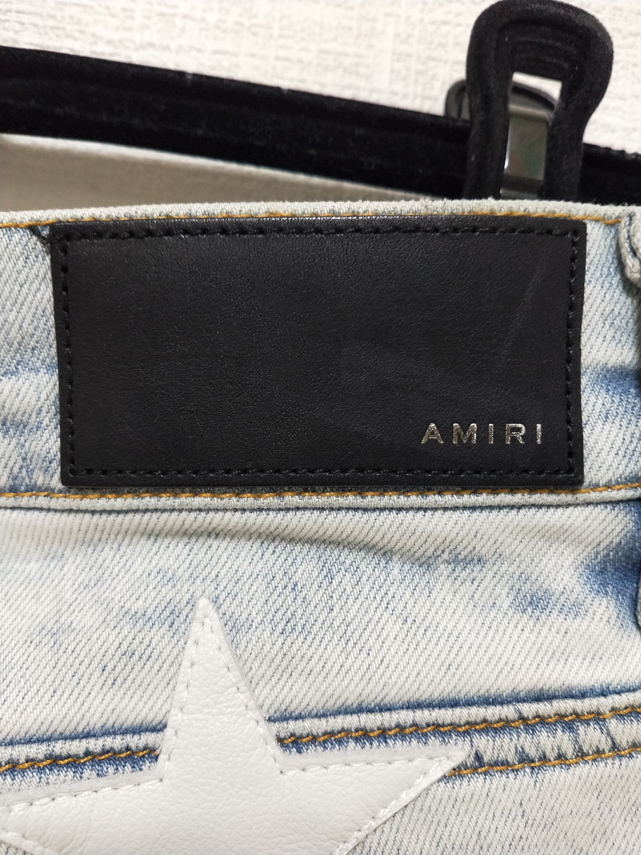 Amiri Chemist Leather Star Jeans Size US 31 - 5 Thumbnail