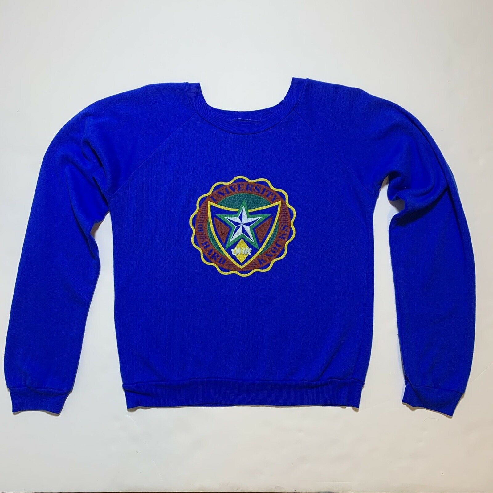 Vintage Vintage 80s 90s University of Hard Knocks Soft Sweatshirt Size XS / US 0-2 / IT 36-38 - 7 Thumbnail