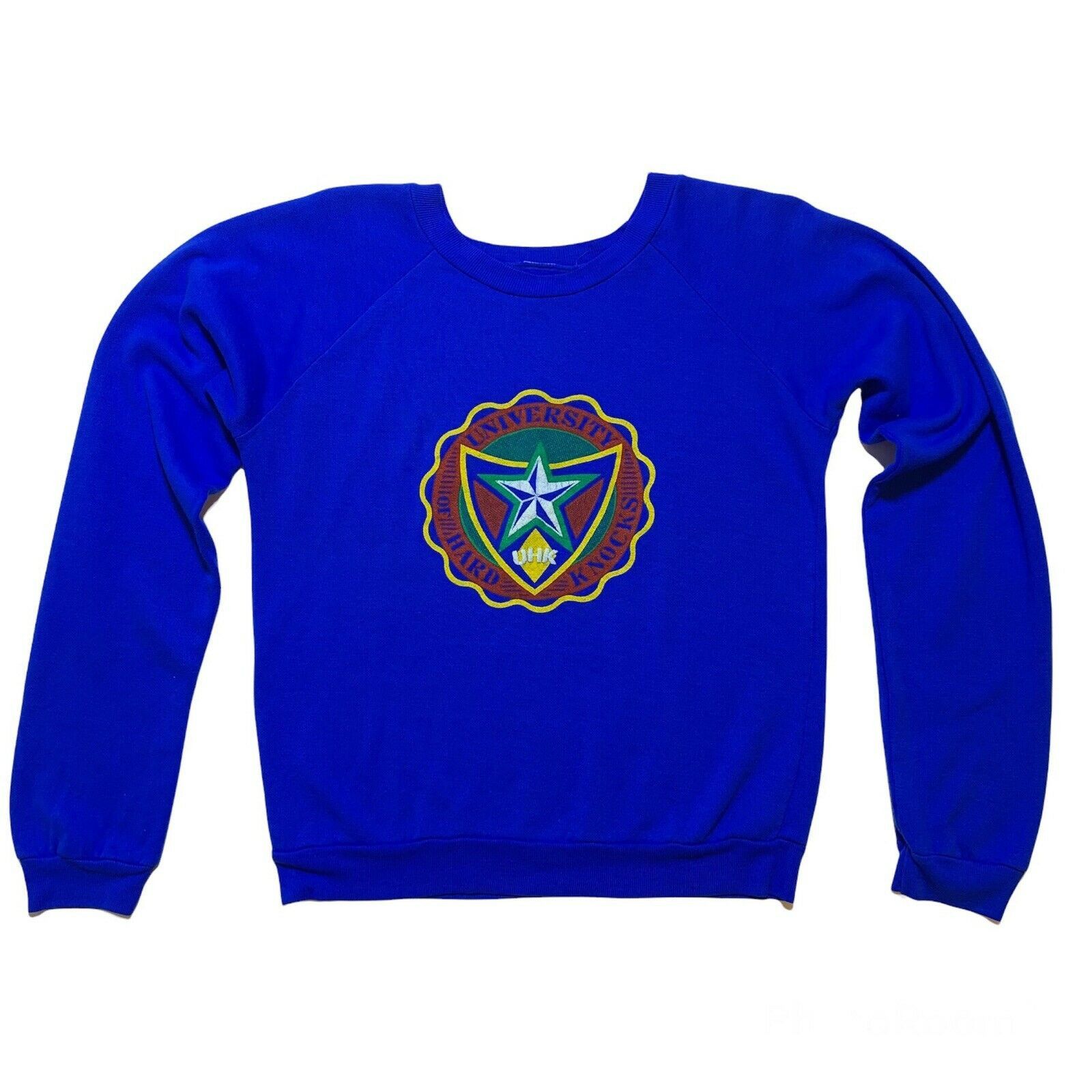 Vintage Vintage 80s 90s University of Hard Knocks Soft Sweatshirt Size XS / US 0-2 / IT 36-38 - 1 Thumbnail