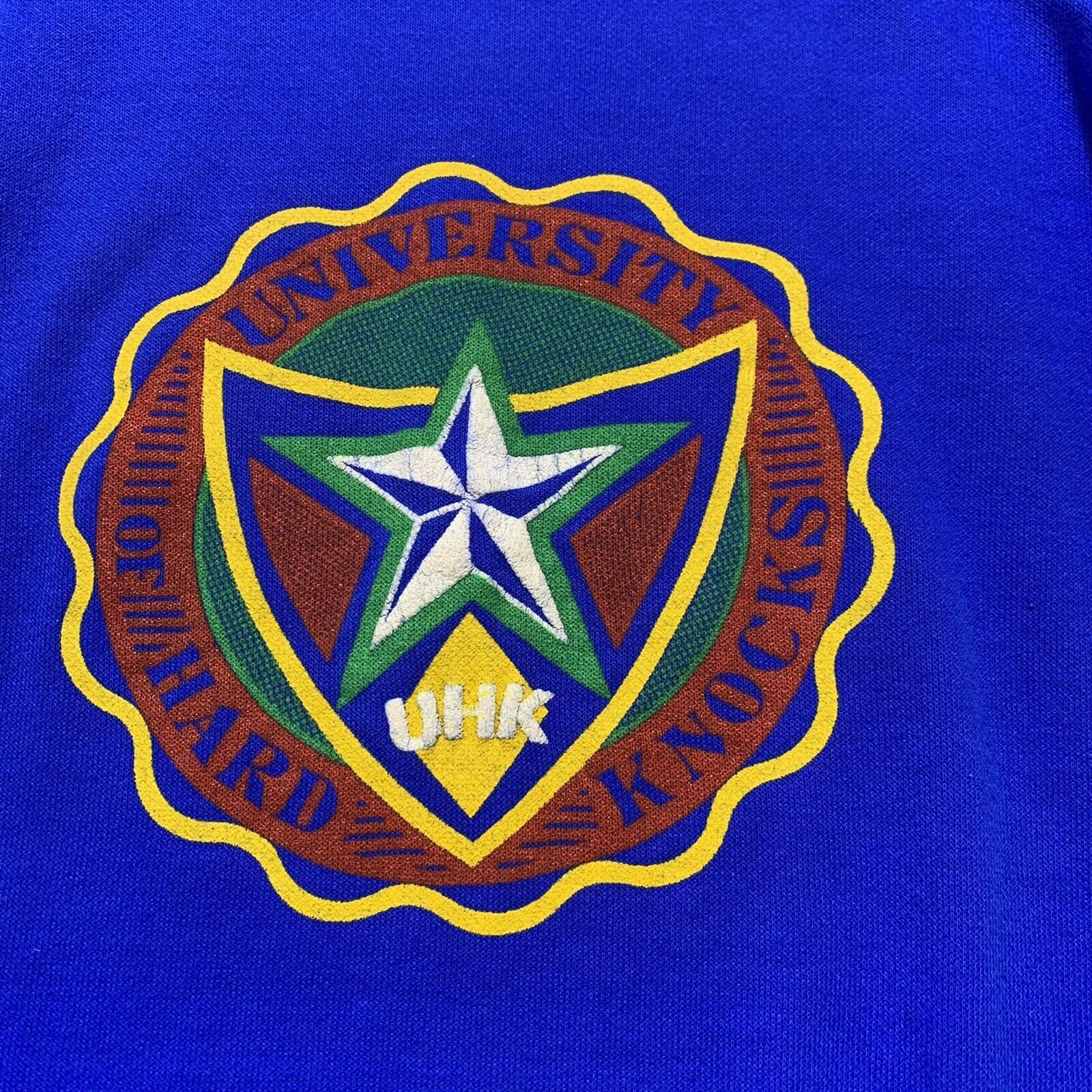 Vintage Vintage 80s 90s University of Hard Knocks Soft Sweatshirt Size XS / US 0-2 / IT 36-38 - 2 Thumbnail