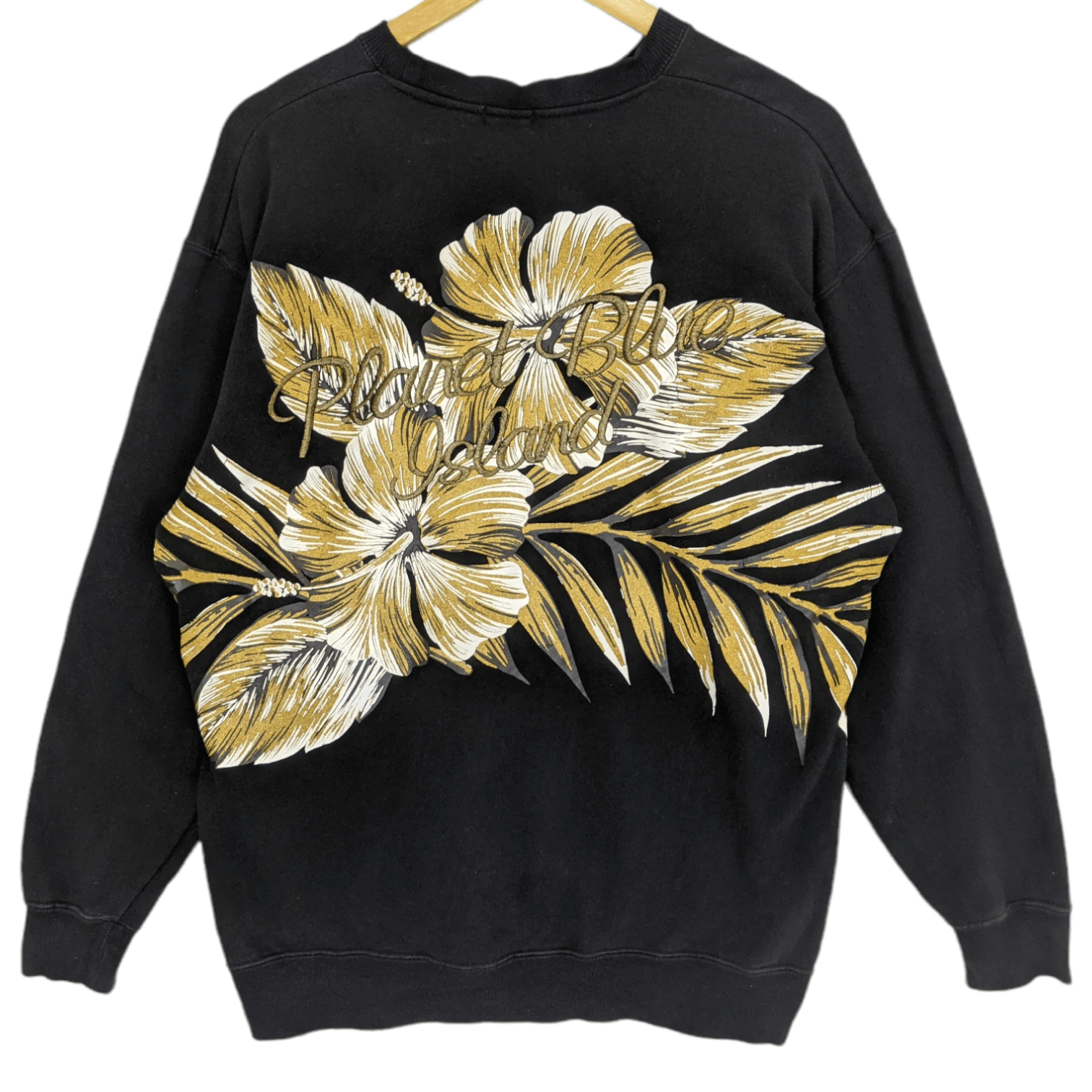 Japanese Brand PLANET BLUE ISLAND Flower Full Print Jumper Sweatshirt Size US L / EU 52-54 / 3 - 4 Thumbnail