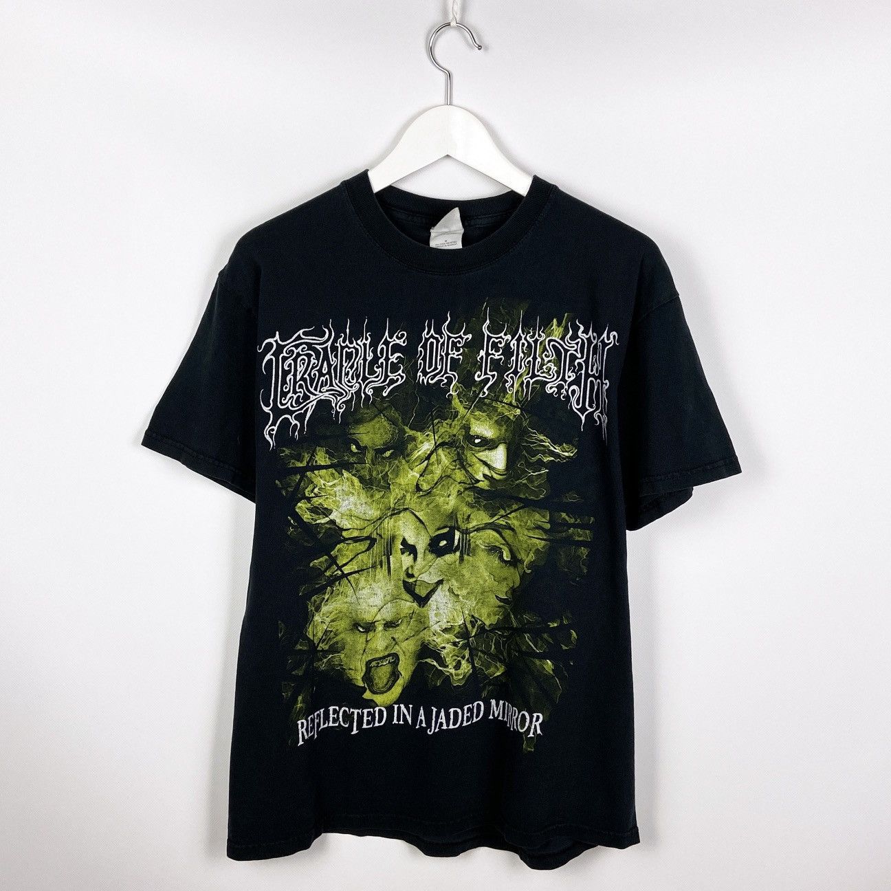 Vintage Vintage 00s faded Cradle of Filth Reflected Jaded Mirror tee ...