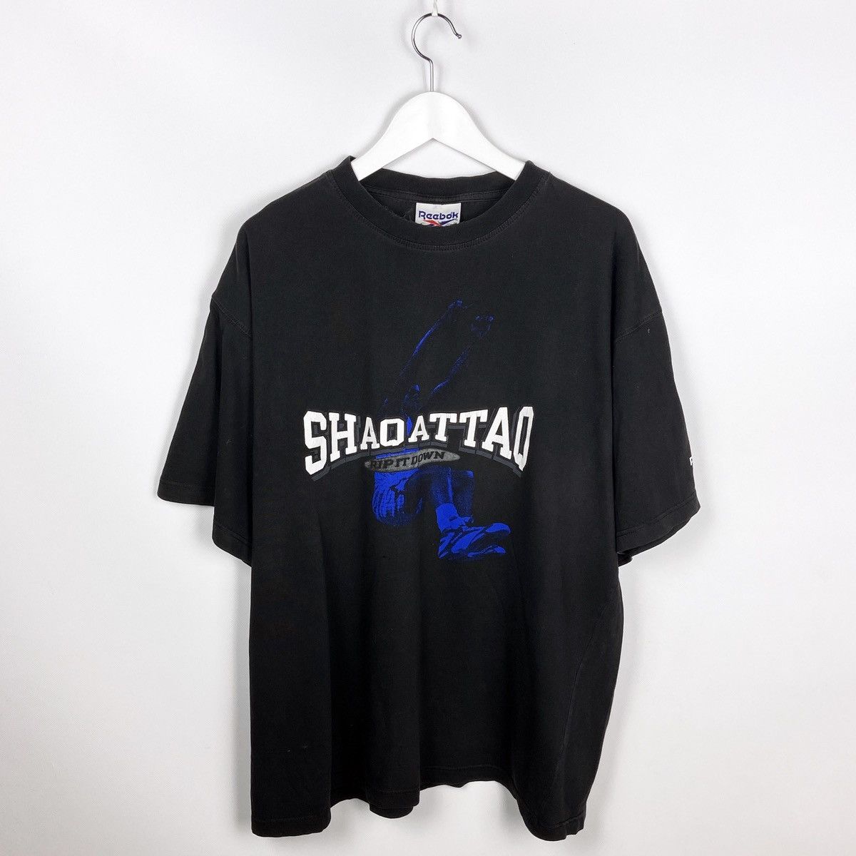 NBA Vintage 90s Distressed Shaq Attaq Rip it Shaquille O’nealtee Size US XXL / EU 58 / 5 - 1 Thumbnail
