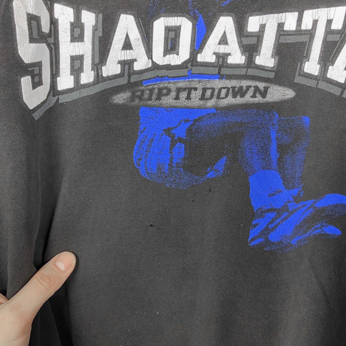 NBA Vintage 90s Distressed Shaq Attaq Rip it Shaquille O’nealtee Size US XXL / EU 58 / 5 - 5 Thumbnail