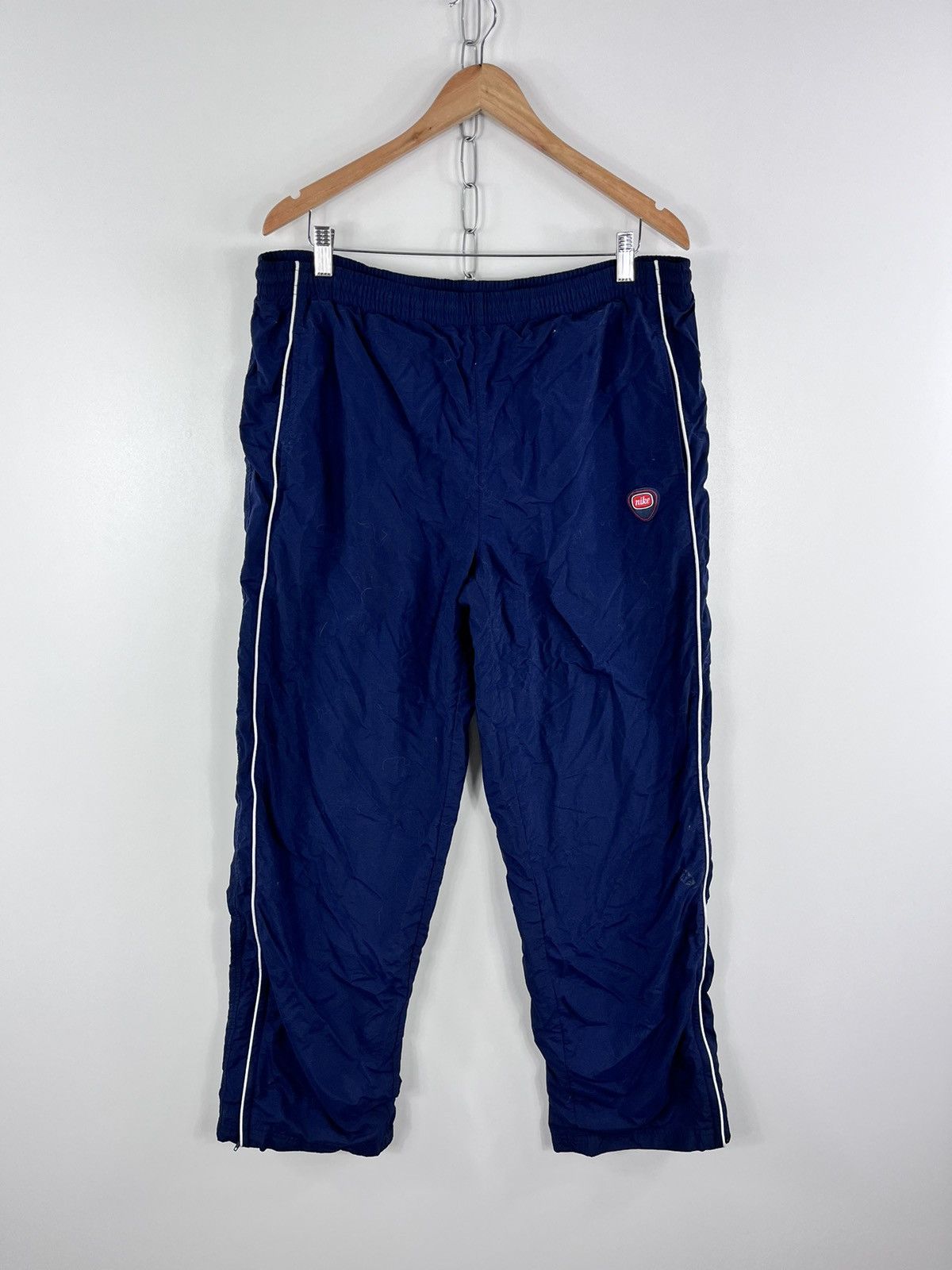 Nike Vtg 90’s Nike Track Pants Y2K Nylon Embroidery Logo Size XL Size US 36 / EU 52 - 1 Thumbnail