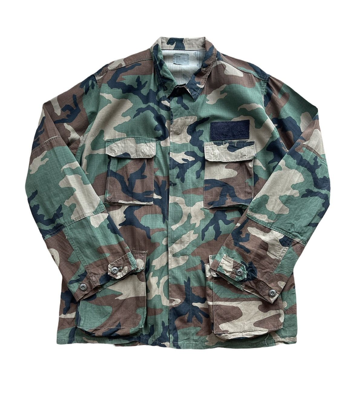 Vintage Vintage Military Camouflage Combat Jacket Size US XL / EU 56 / 4 - 8 Thumbnail