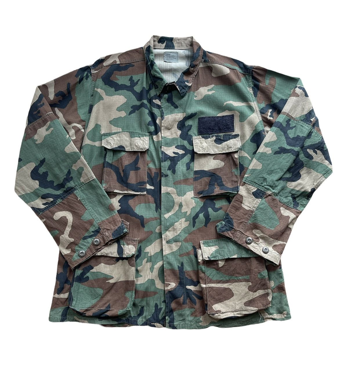 Vintage Vintage Military Camouflage Combat Jacket Size US XL / EU 56 / 4 - 5 Thumbnail