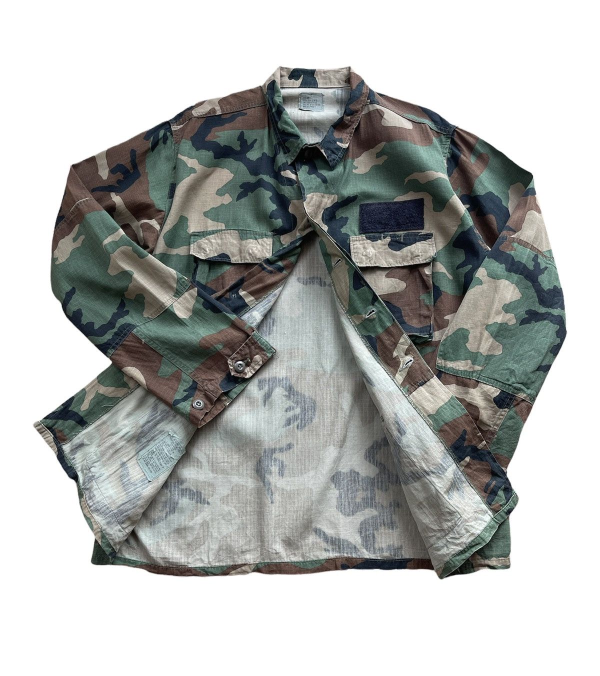 Vintage Vintage Military Camouflage Combat Jacket Size US XL / EU 56 / 4 - 4 Thumbnail