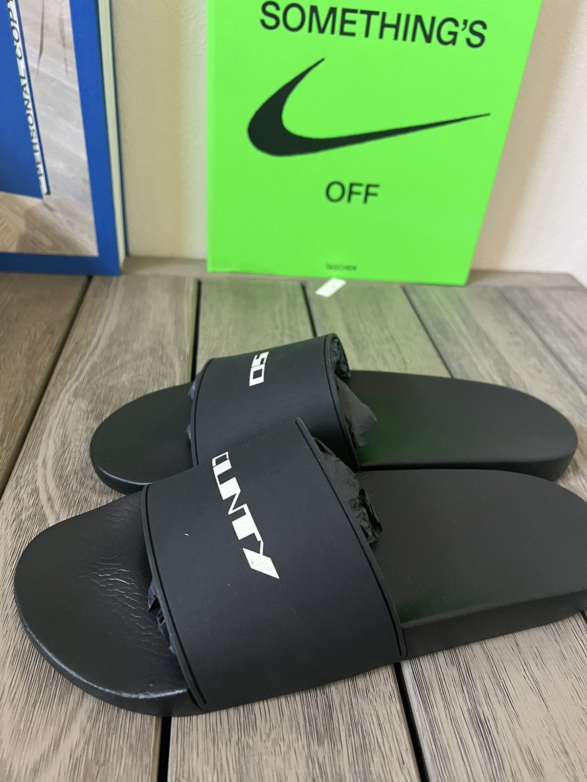 Rick Owens × Rick Owens Drkshdw Rick Owens DRKSHDW So Cunt Slides Size US 9 / EU 42 - 3 Thumbnail
