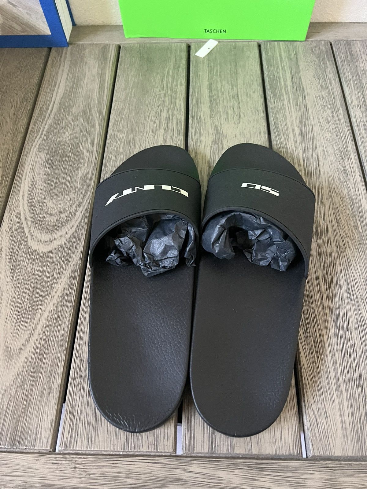 Rick Owens × Rick Owens Drkshdw Rick Owens DRKSHDW So Cunt Slides Size US 9 / EU 42 - 4 Thumbnail