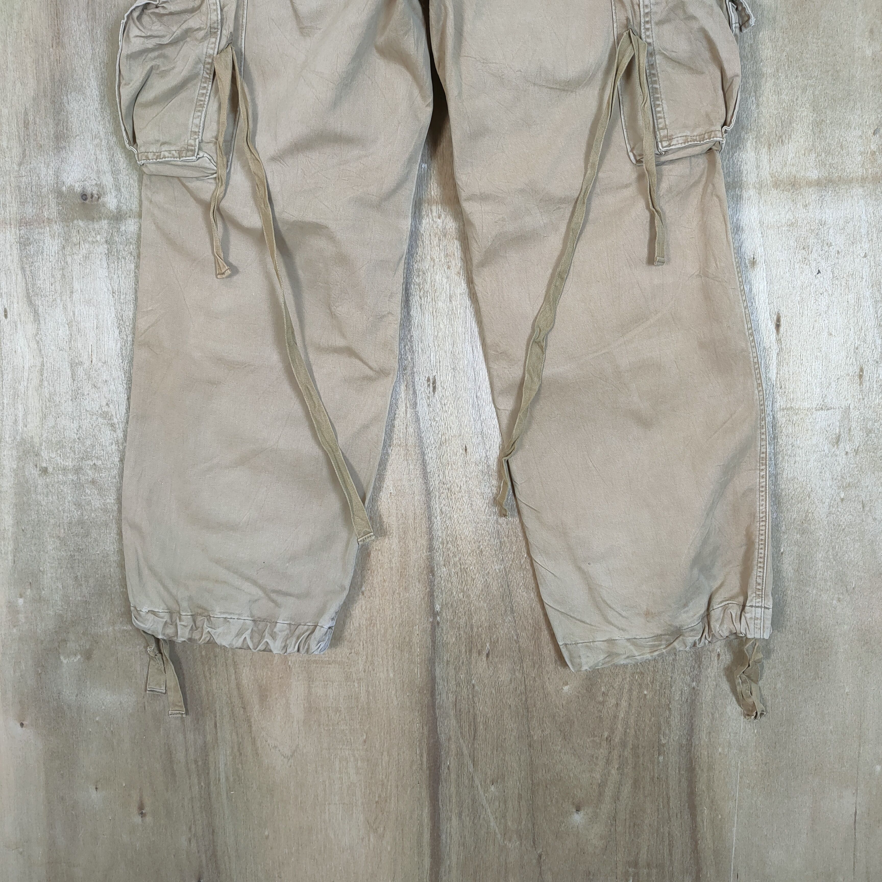 Abercrombie & Fitch VINTAGE FADED PARACHUTE BONDAGE BAGGY CARGO PANTS Size US 36 / EU 52 - 6 Thumbnail