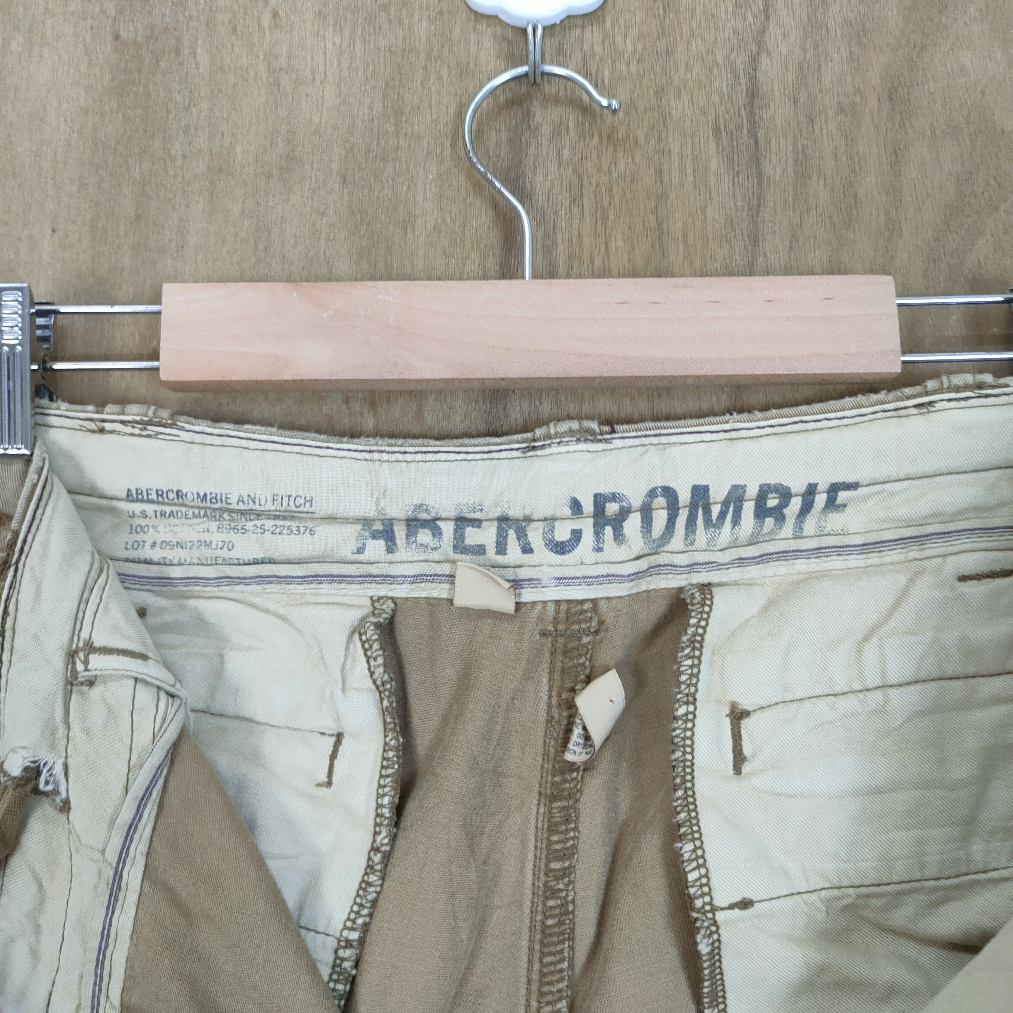 Abercrombie & Fitch VINTAGE FADED PARACHUTE BONDAGE BAGGY CARGO PANTS Size US 36 / EU 52 - 13 Thumbnail