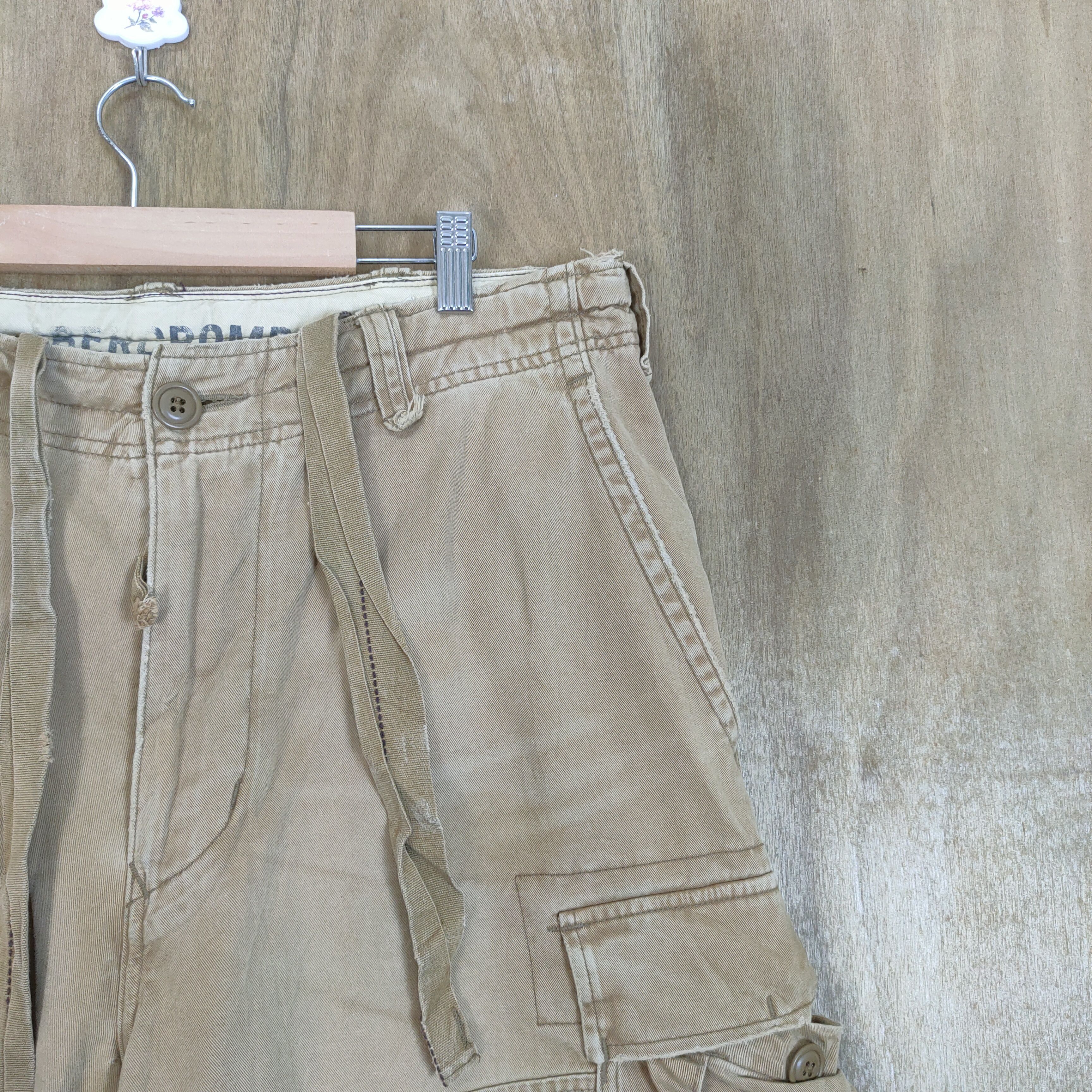 Abercrombie & Fitch VINTAGE FADED PARACHUTE BONDAGE BAGGY CARGO PANTS Size US 36 / EU 52 - 10 Thumbnail