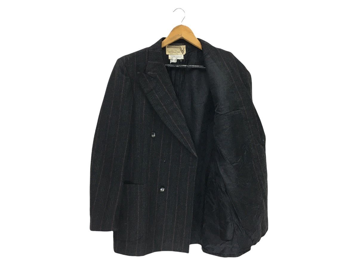 Designer Vintage Valentino Garavani Striped Blazer Coat Jacket Size US M / EU 48-50 / 2 - 2 Thumbnail