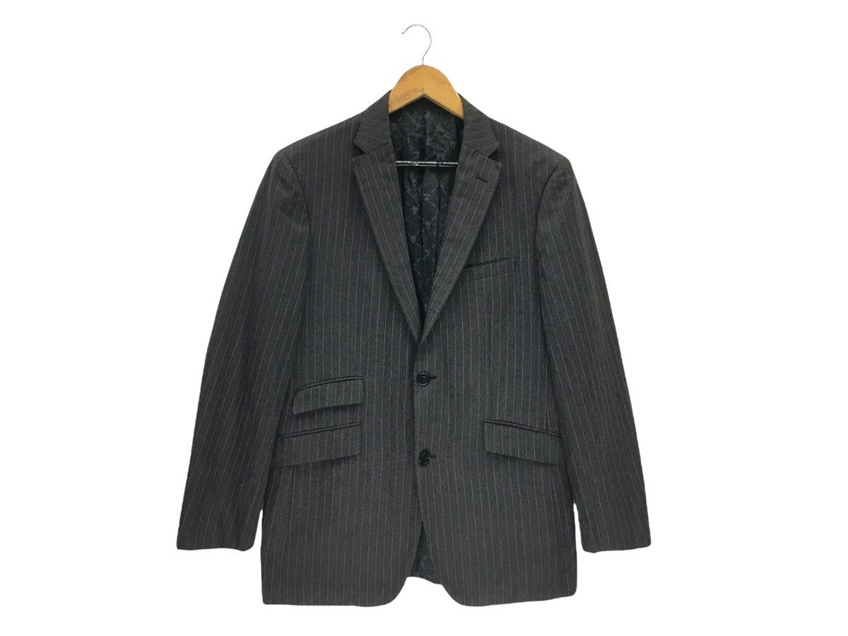 Burberry × Designer Burberry Black Label Striped Blazer Coat Jacket Size US M / EU 48-50 / 2 - 1 Thumbnail