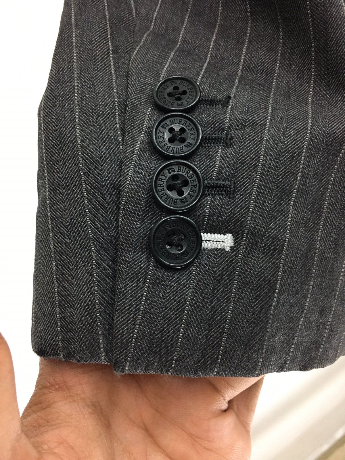 Burberry × Designer Burberry Black Label Striped Blazer Coat Jacket Size US M / EU 48-50 / 2 - 6 Thumbnail
