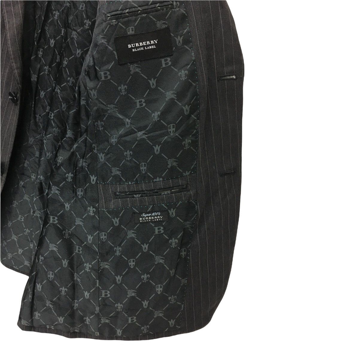 Burberry × Designer Burberry Black Label Striped Blazer Coat Jacket Size US M / EU 48-50 / 2 - 7 Thumbnail