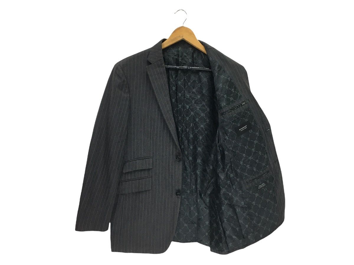 Burberry × Designer Burberry Black Label Striped Blazer Coat Jacket Size US M / EU 48-50 / 2 - 2 Thumbnail
