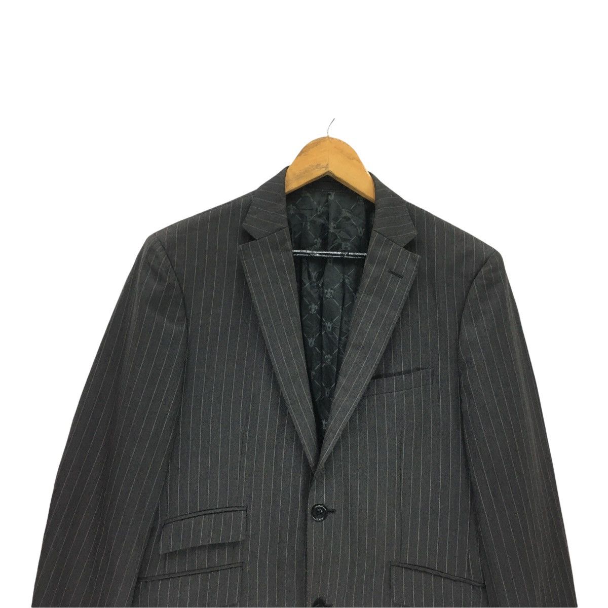 Burberry × Designer Burberry Black Label Striped Blazer Coat Jacket Size US M / EU 48-50 / 2 - 3 Thumbnail