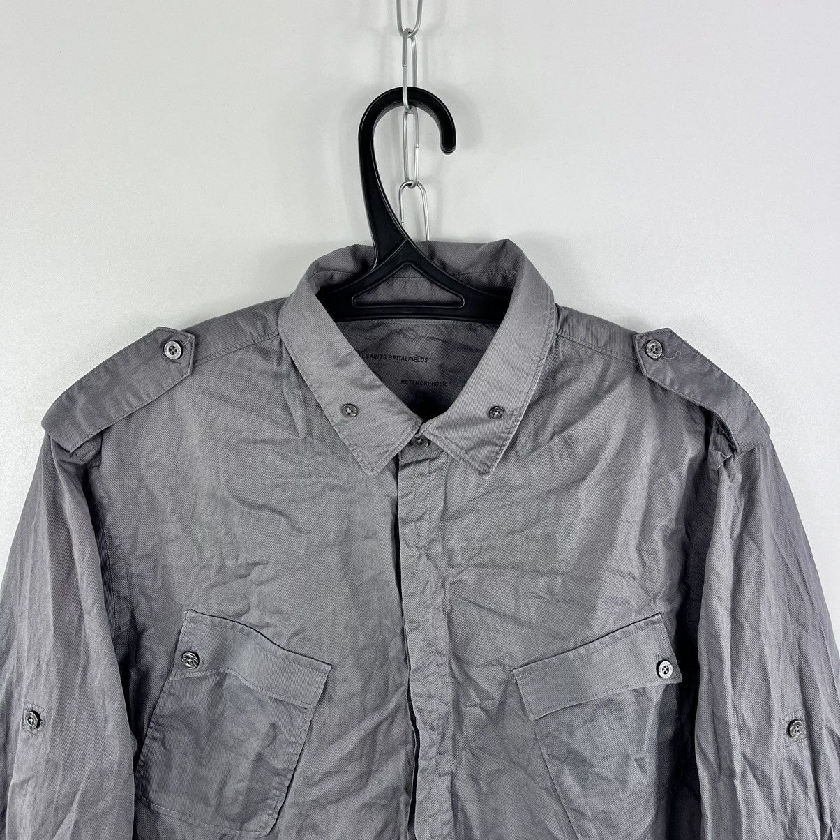 Allsaints × Japanese Brand All Saints Shirt Button Long Sleeve Grey Size M Size US M / EU 48-50 / 2 - 3 Thumbnail