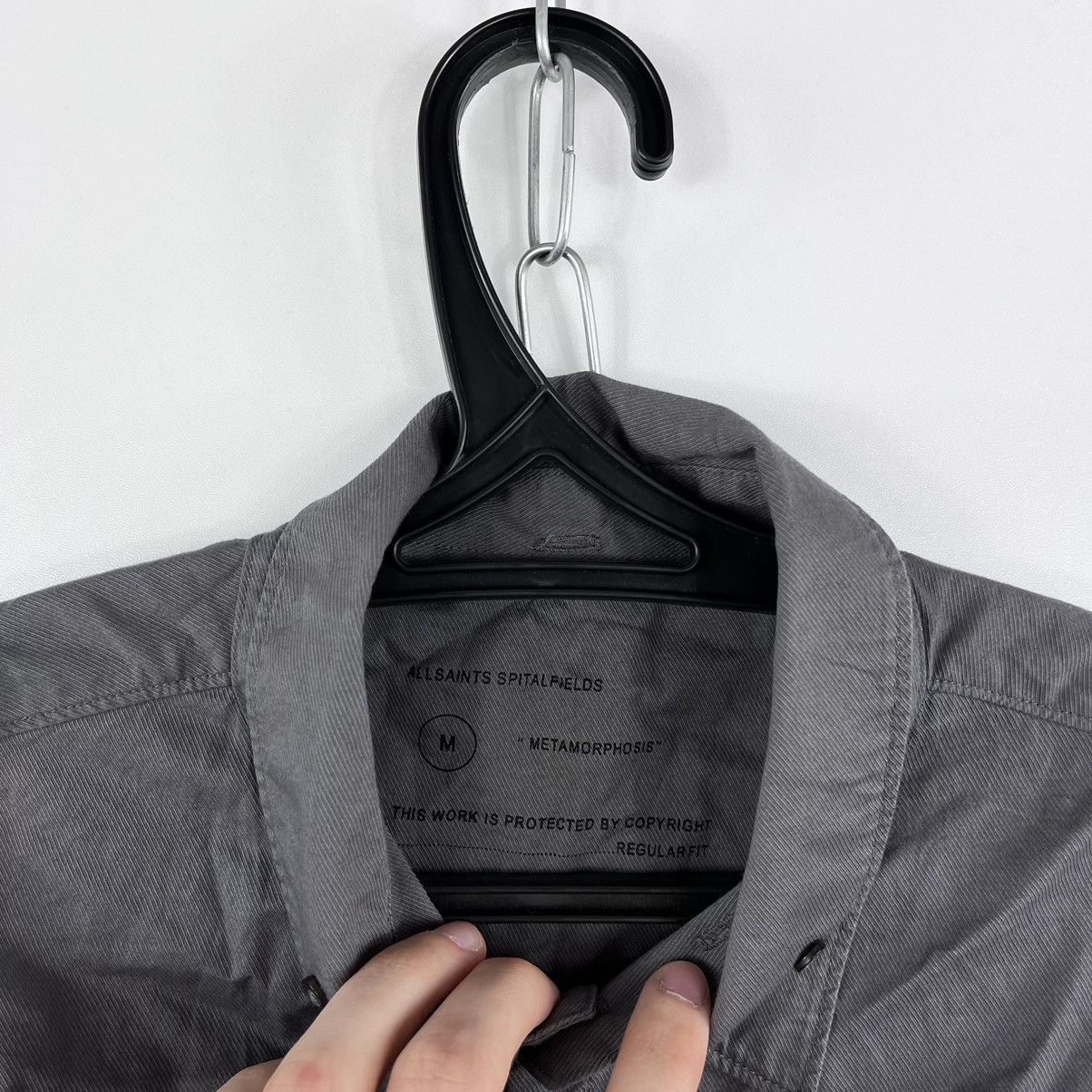 Allsaints × Japanese Brand All Saints Shirt Button Long Sleeve Grey Size M Size US M / EU 48-50 / 2 - 8 Thumbnail