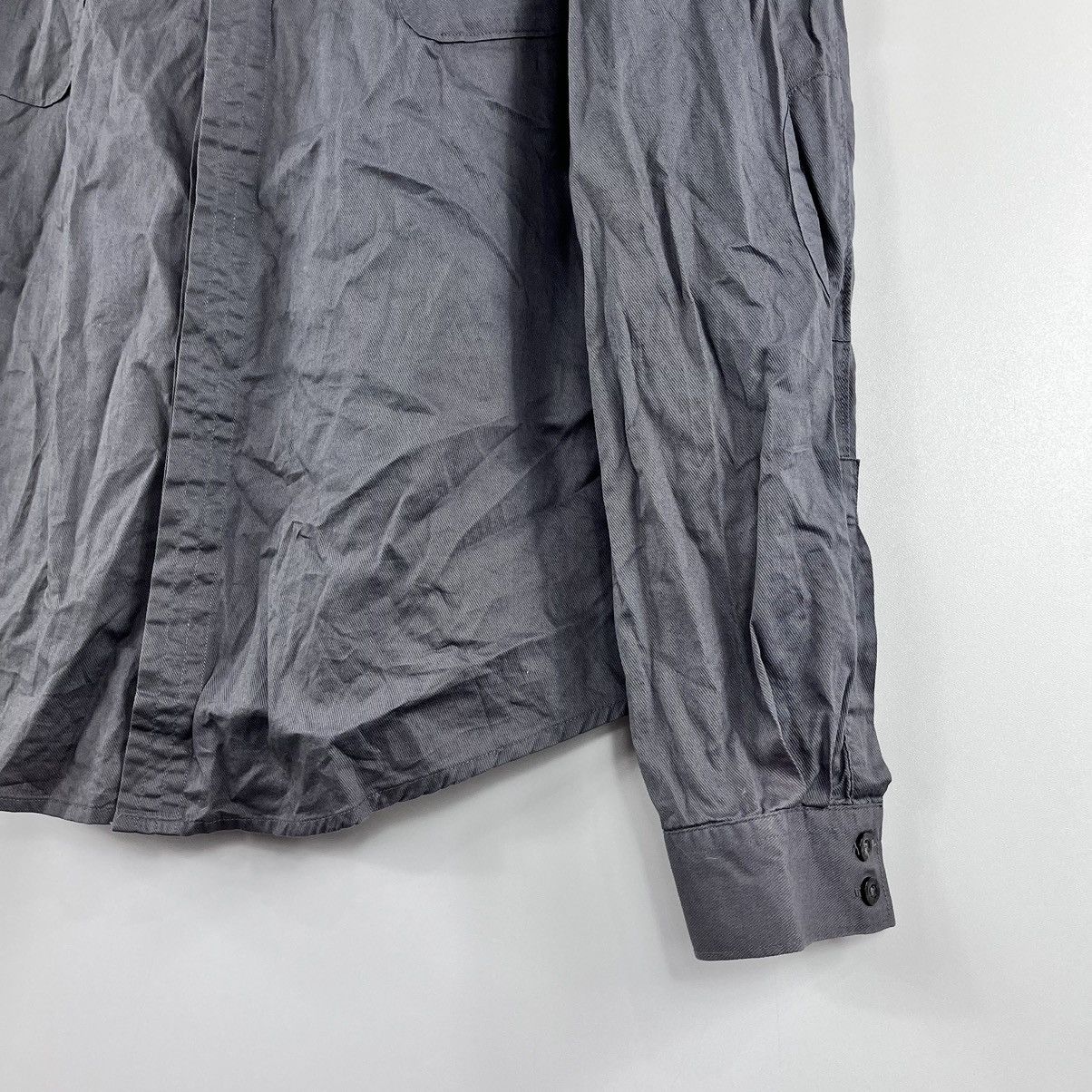 Allsaints × Japanese Brand All Saints Shirt Button Long Sleeve Grey Size M Size US M / EU 48-50 / 2 - 7 Thumbnail