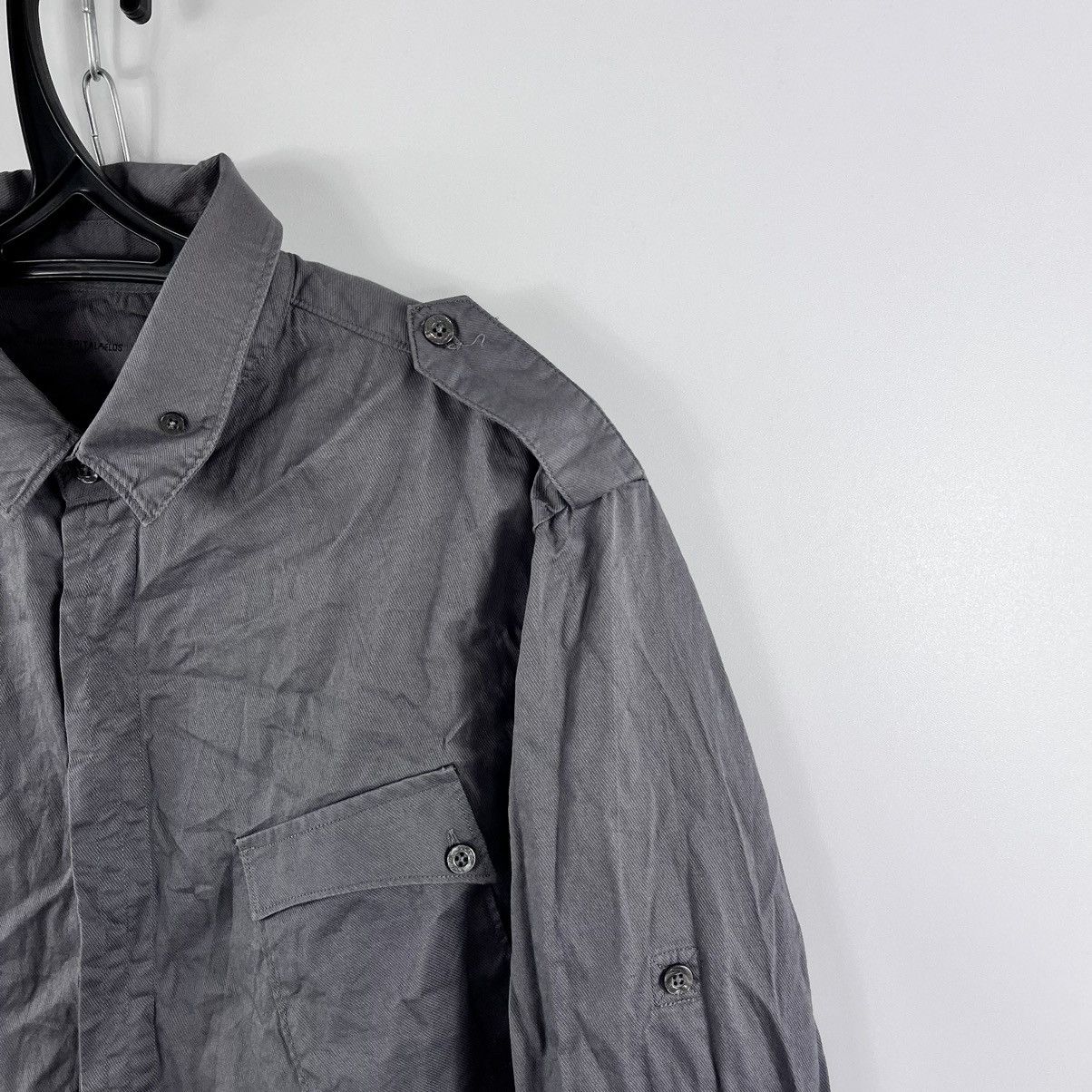 Allsaints × Japanese Brand All Saints Shirt Button Long Sleeve Grey Size M Size US M / EU 48-50 / 2 - 6 Thumbnail