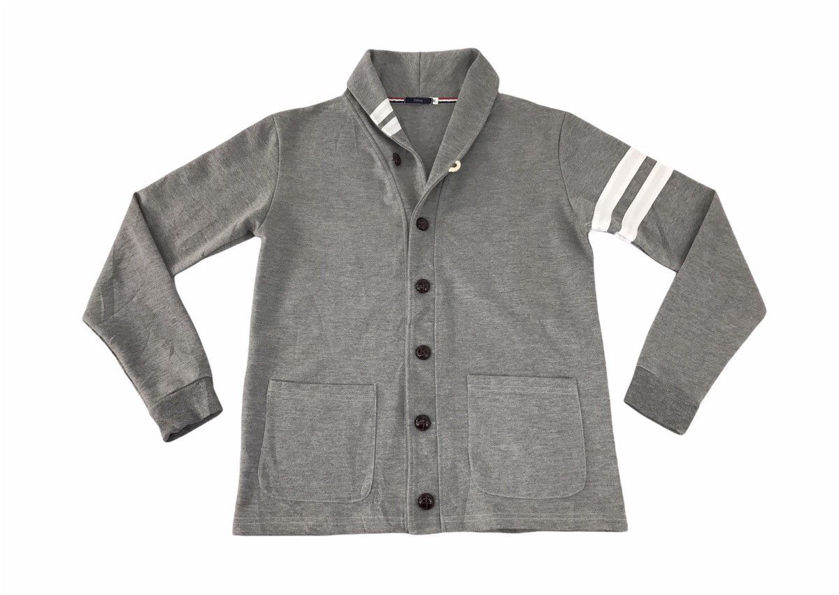 image of Vintage Extrap Button Style Design Unisex Wear in Grey, Men's (Size Medium)