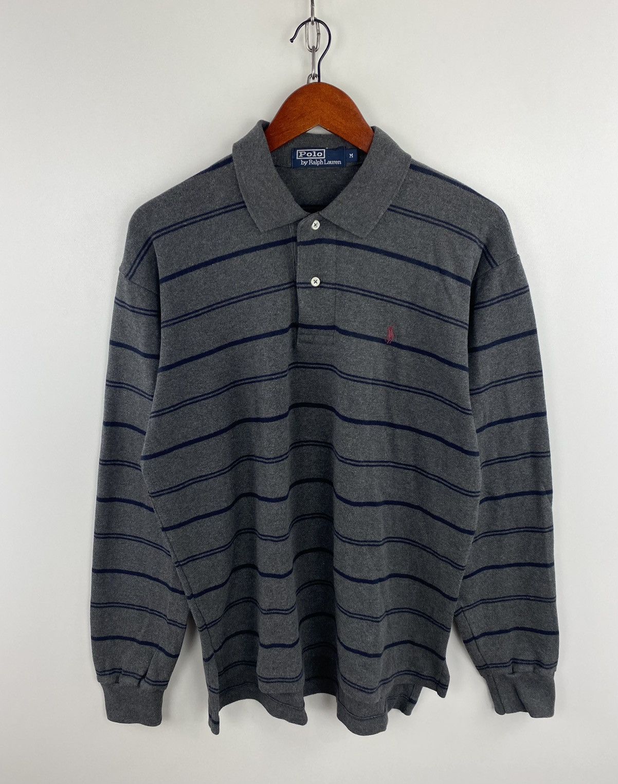 Japanese Brand Vintage Polo Ralph Lauren Long Sleeve 2 Button Shirt Size M Size US M / EU 48-50 / 2 - 1 Thumbnail