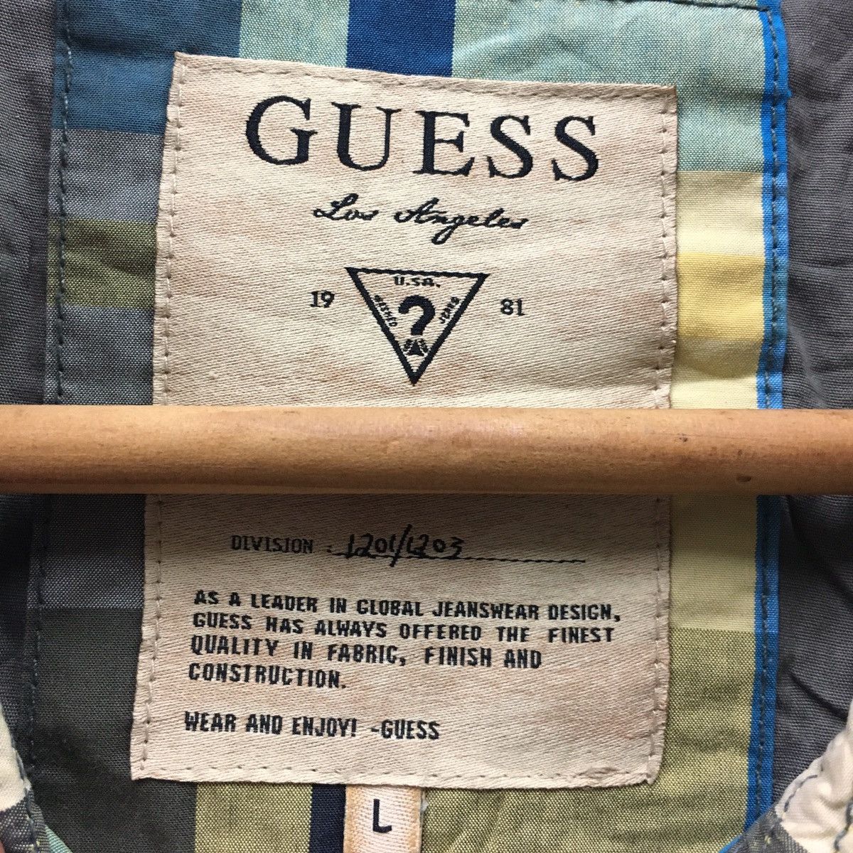 Georges Marciano × Guess × Vintage Vintage Guess Tartan Multicolour Light Jacket Size US M / EU 48-50 / 2 - 8 Thumbnail