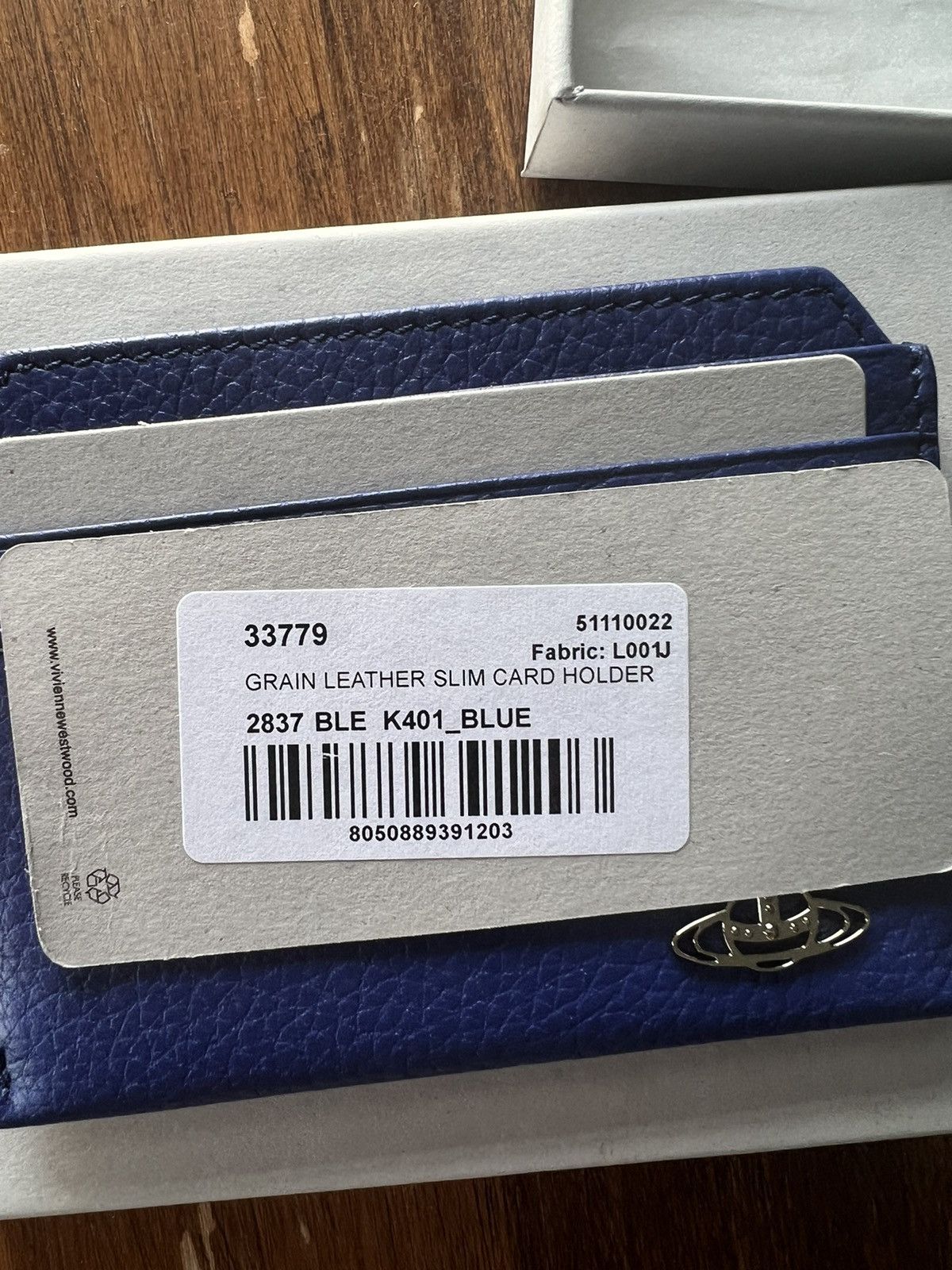 Vivienne Westwood Leather Slim Card Holder Size ONE SIZE - 6 Thumbnail