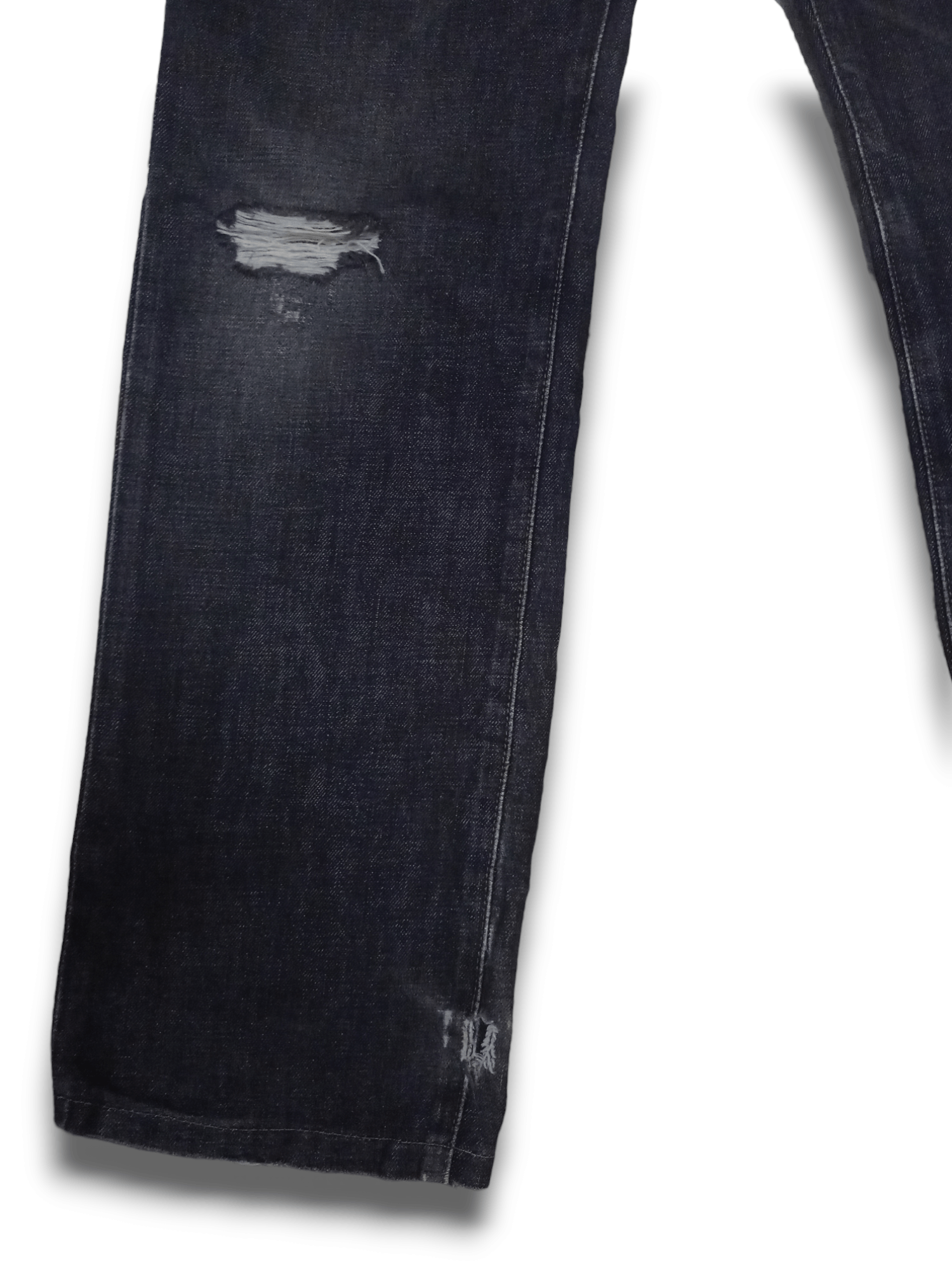Edwin Vintage Edwin 503 Black Distressed Loose Jeans 27 X 30 Size US 27 - 6 Thumbnail