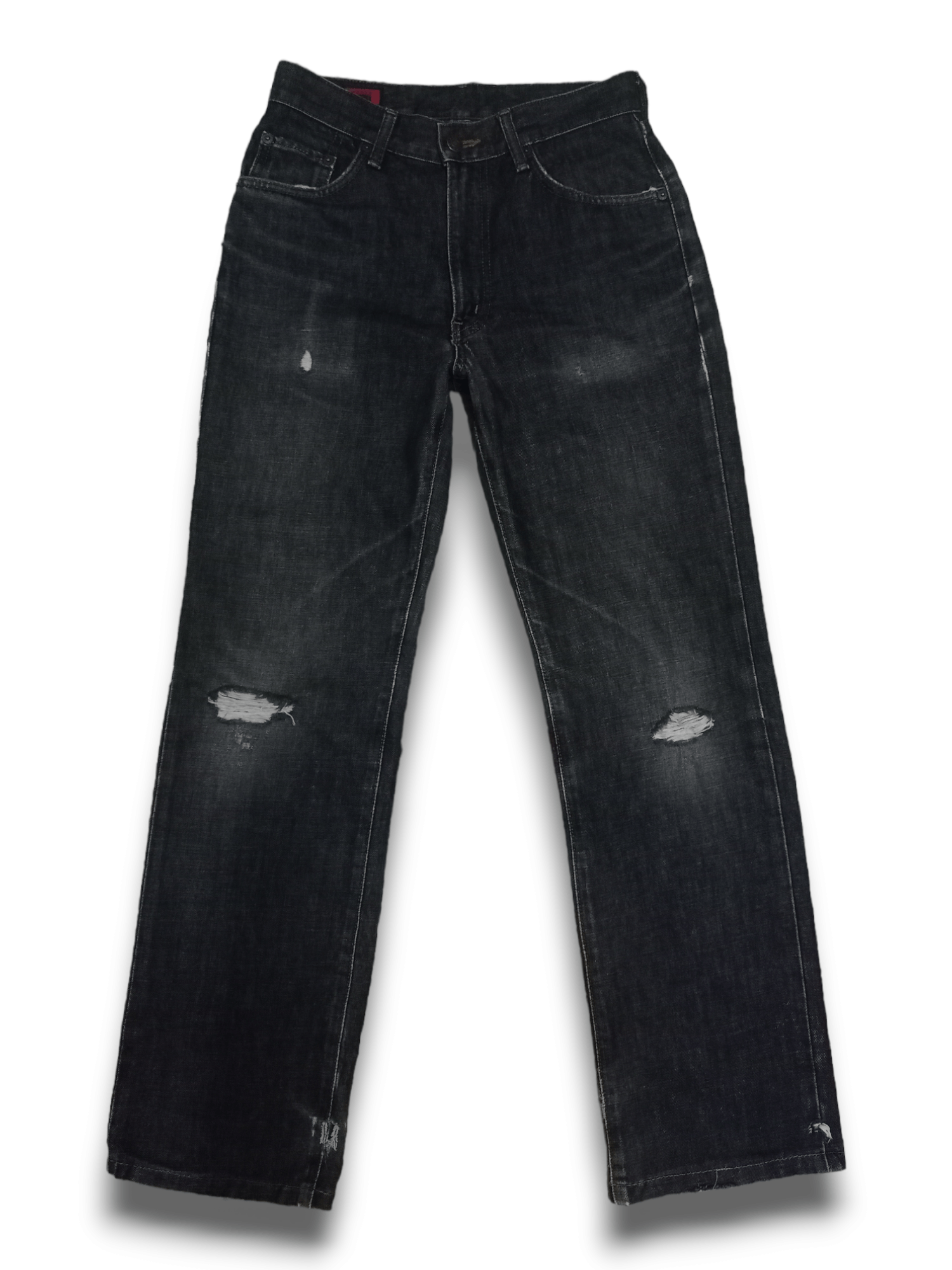 Edwin Vintage Edwin 503 Black Distressed Loose Jeans 27 X 30 Size US 27 - 1 Thumbnail