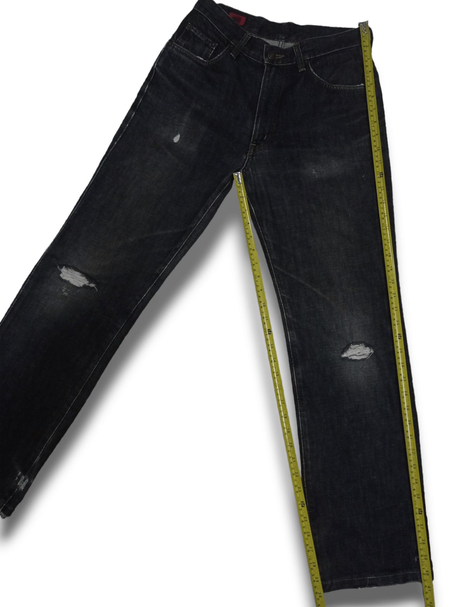 Edwin Vintage Edwin 503 Black Distressed Loose Jeans 27 X 30 Size US 27 - 12 Thumbnail