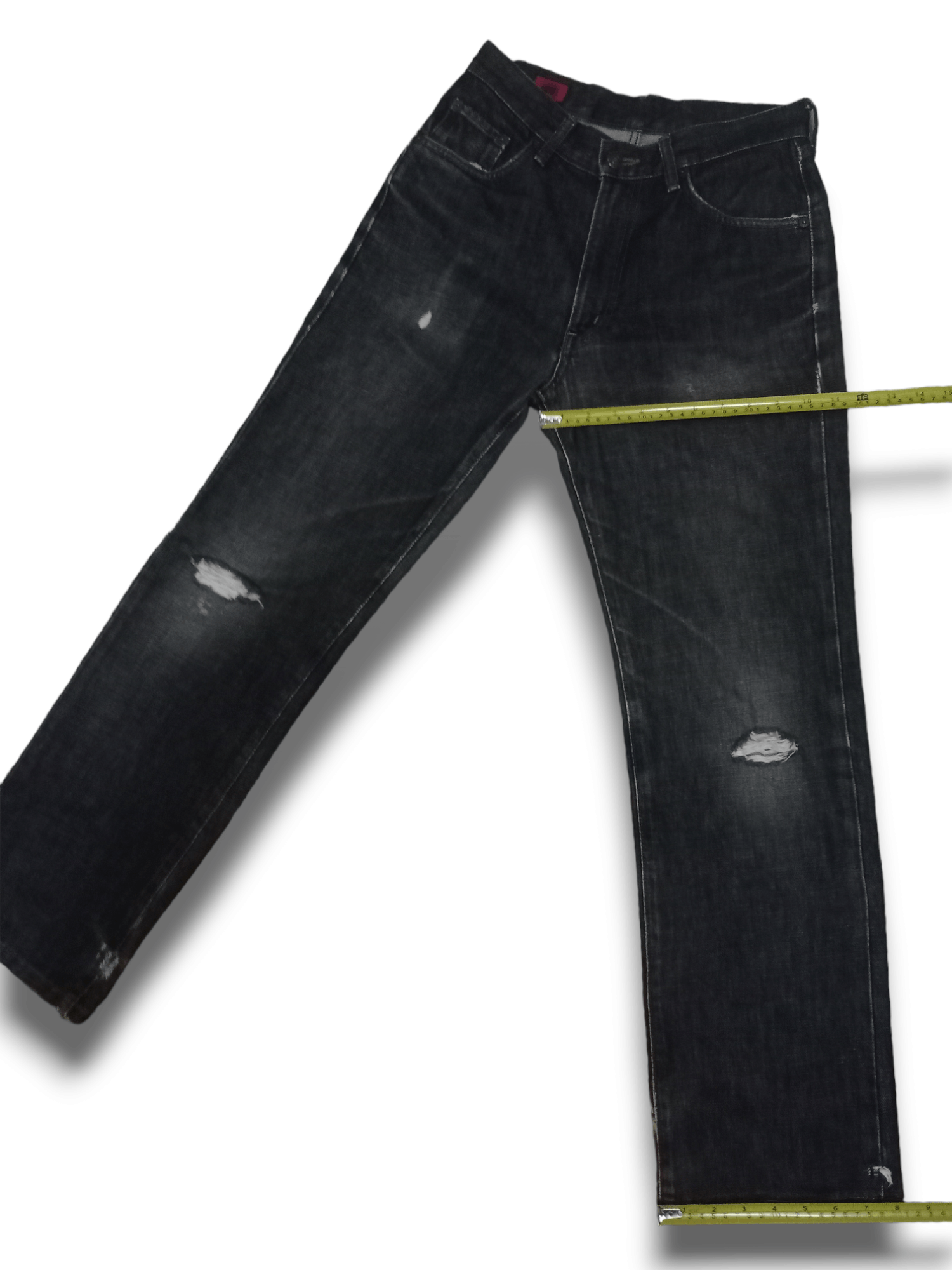 Edwin Vintage Edwin 503 Black Distressed Loose Jeans 27 X 30 Size US 27 - 13 Thumbnail
