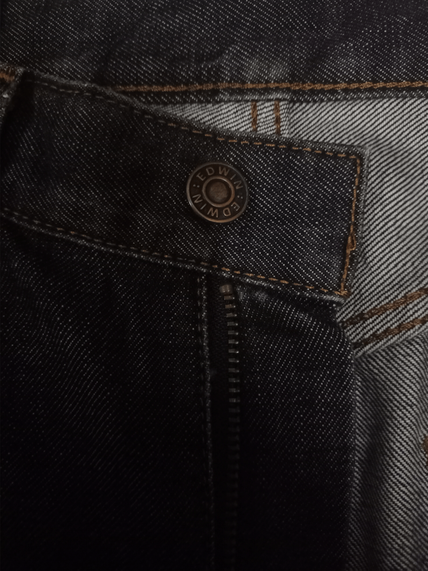 Edwin Vintage Edwin 503 Black Distressed Loose Jeans 27 X 30 Size US 27 - 3 Thumbnail