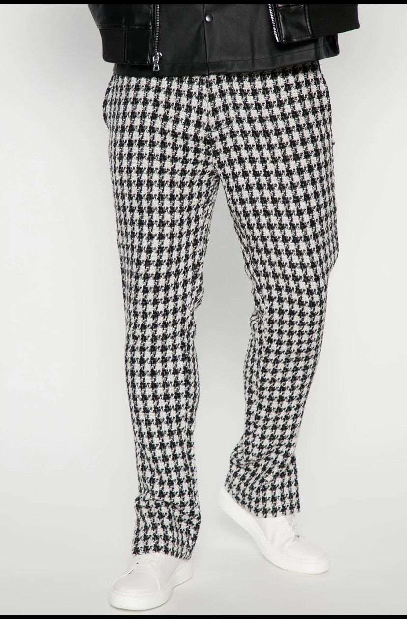 Cosa Nova × Forever 21 Fashion Nova Deep Pockets Boucle Slim Slit Trouser Size US 38 / EU 54 - 1 Thumbnail