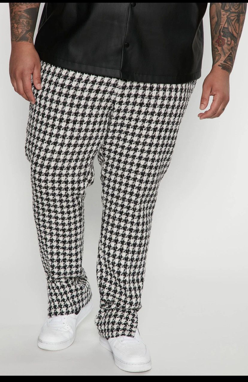 Cosa Nova × Forever 21 Fashion Nova Deep Pockets Boucle Slim Slit Trouser Size US 38 / EU 54 - 2 Thumbnail