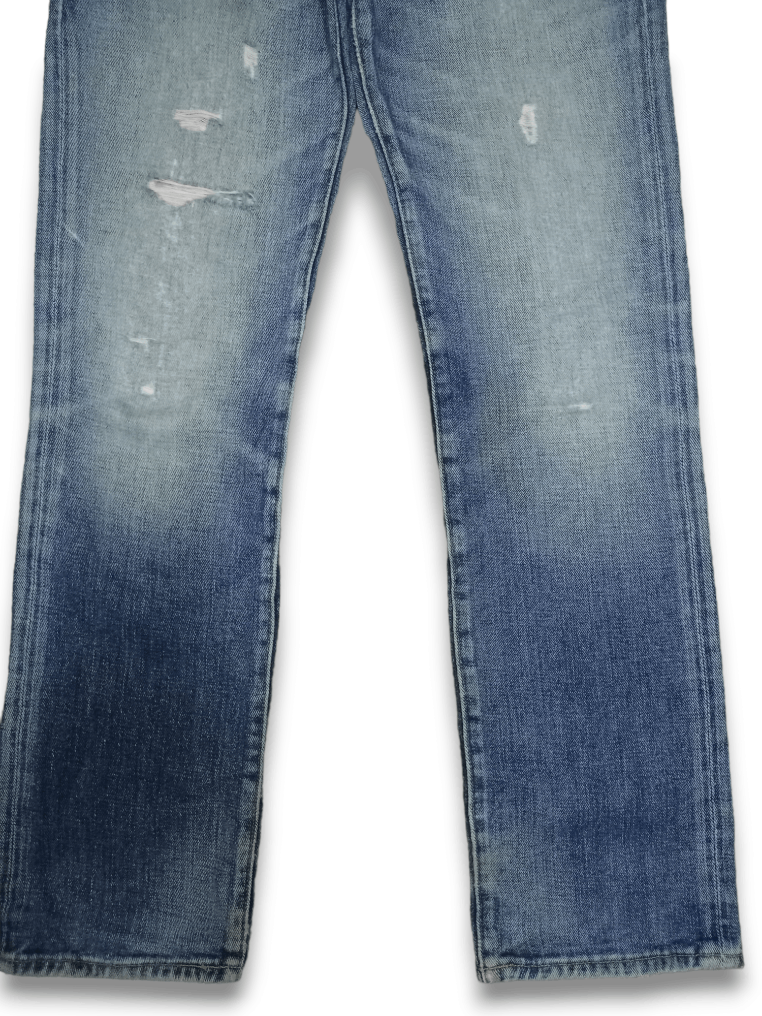 Gap × Japanese Brand Vintage Japanese Gap Blue Wash Distressed Jeans Size US 29 - 7 Thumbnail