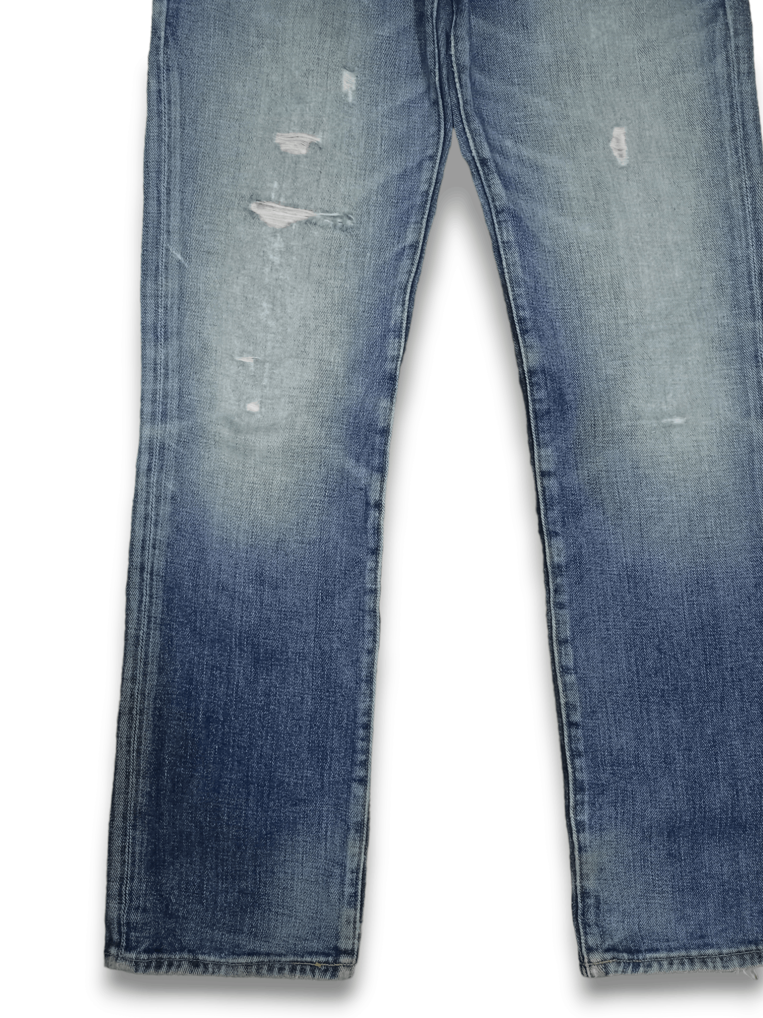 Gap × Japanese Brand Vintage Japanese Gap Blue Wash Distressed Jeans Size US 29 - 6 Thumbnail