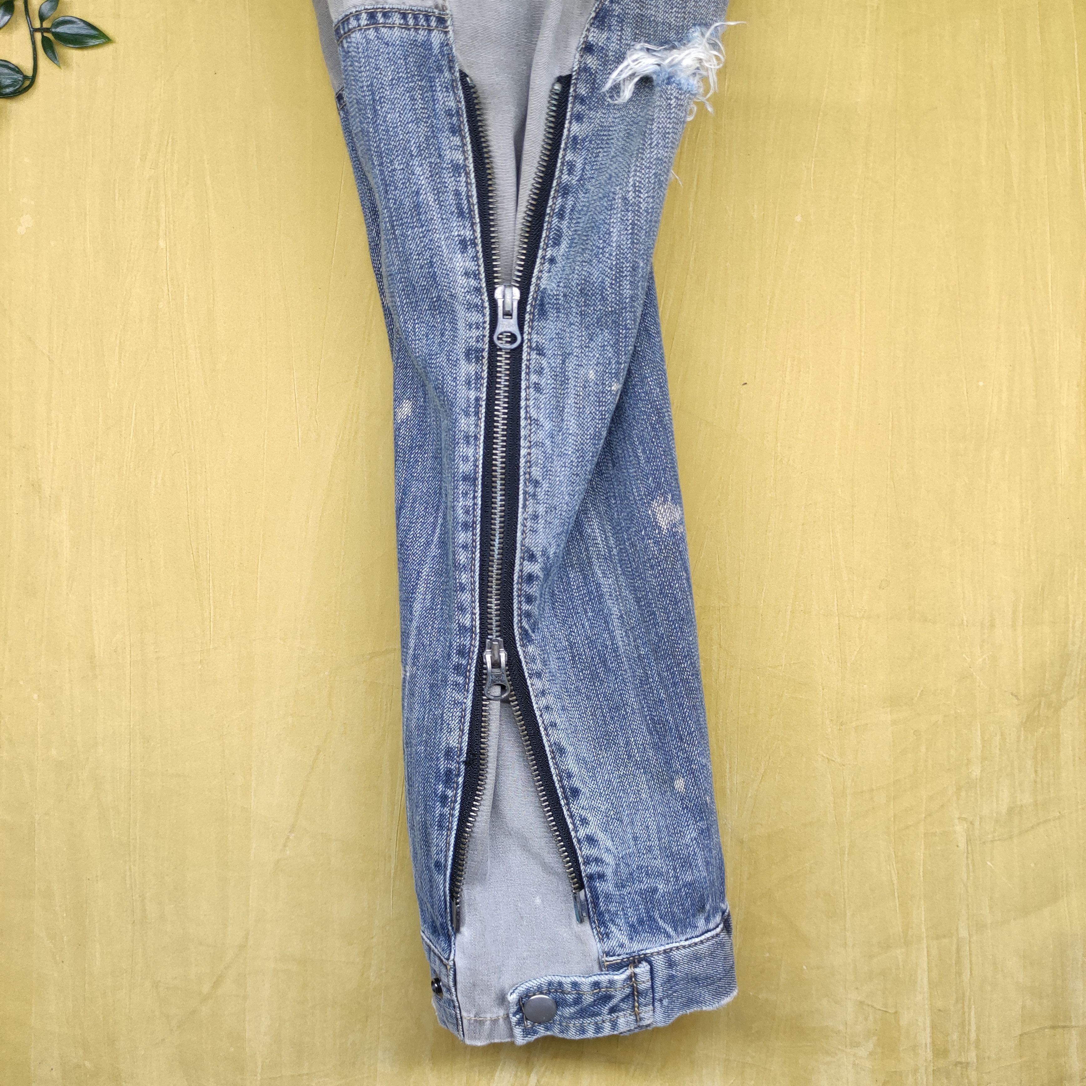 PPFM a97 PPFM distressed punk style jeans Size US 33 - 9 Thumbnail